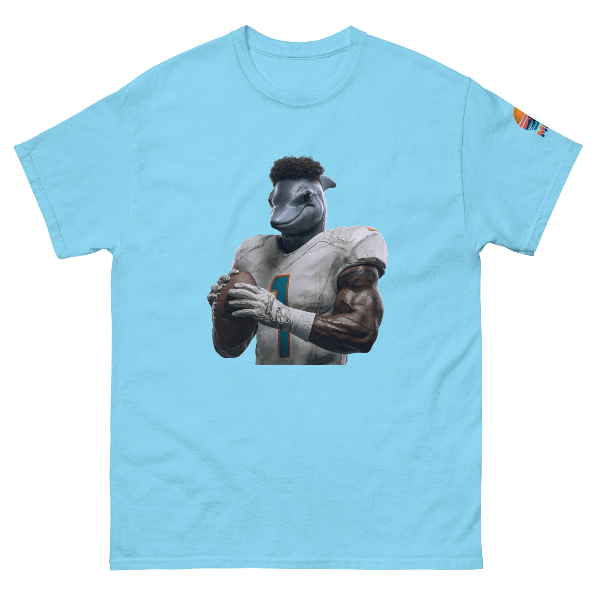 Dolphin 7 M Unisex classic tee Sky
