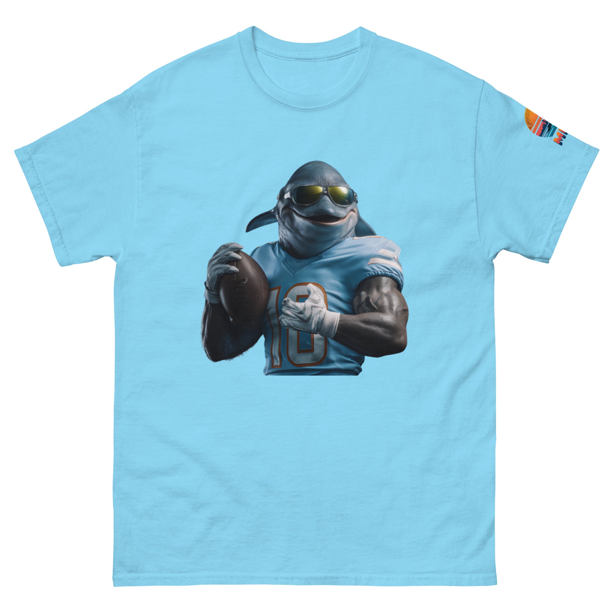 Dolphin 10 M Unisex classic tee Sky