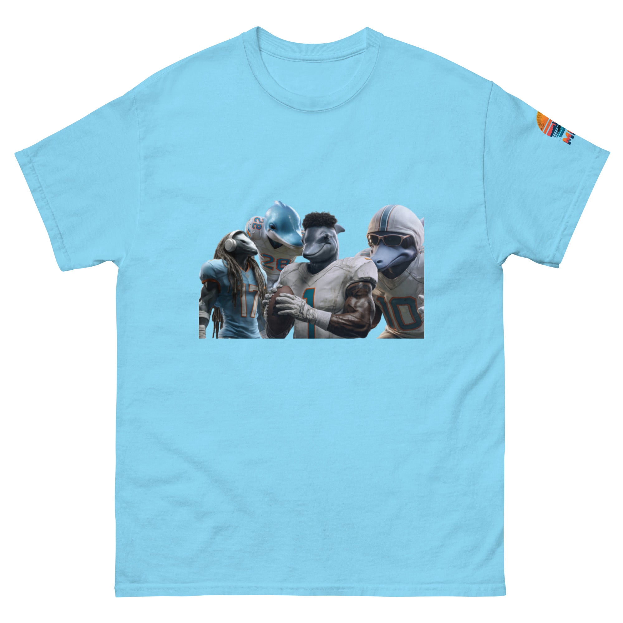 Dolphin 12 M Unisex classic tee Sky