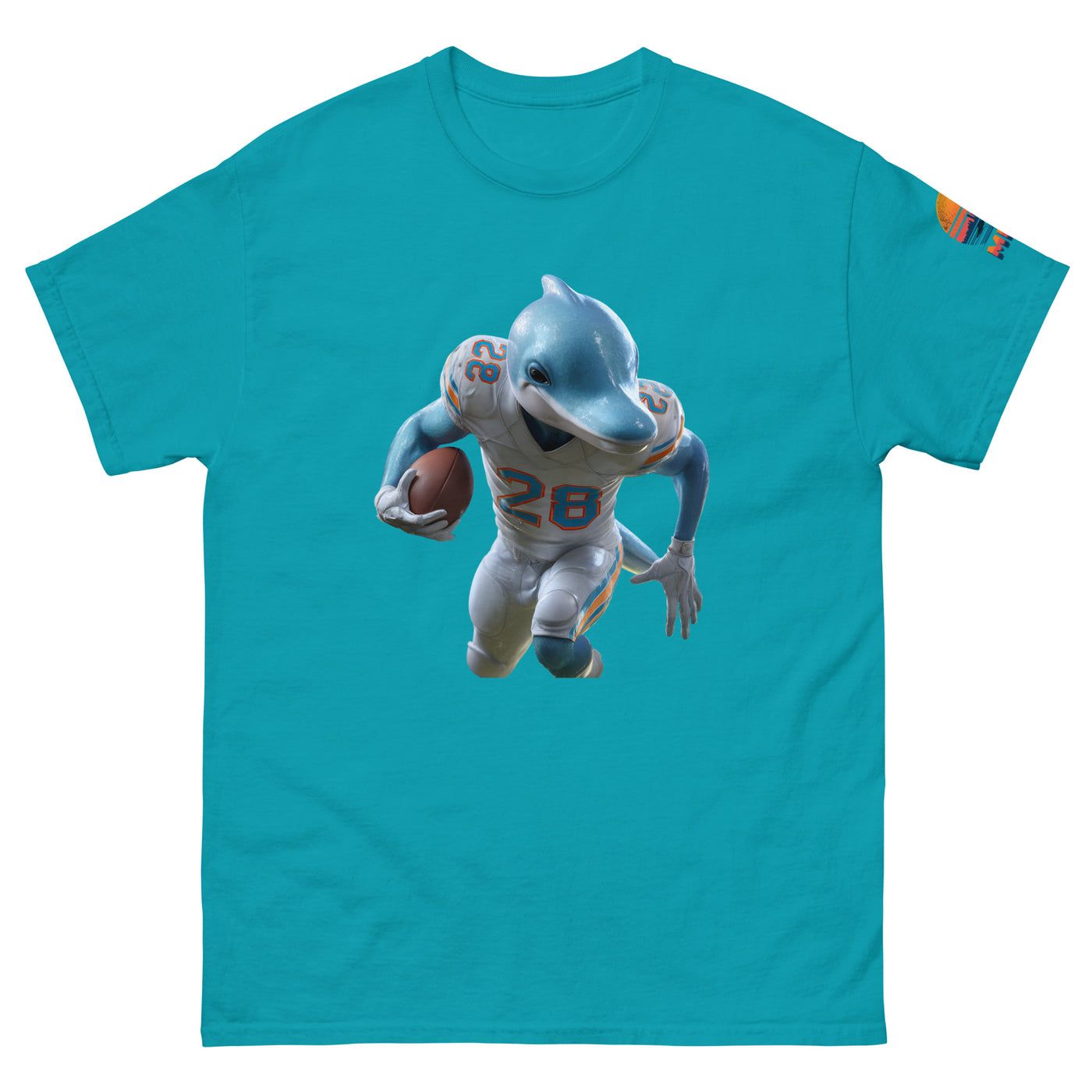 Dolphin 3 M Unisex classic tee Tropical Blue