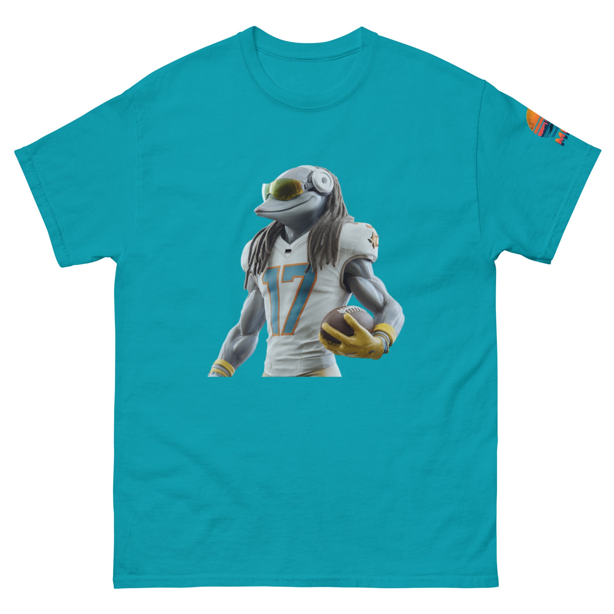 Dolphin 5 M Unisex classic tee Tropical Blue