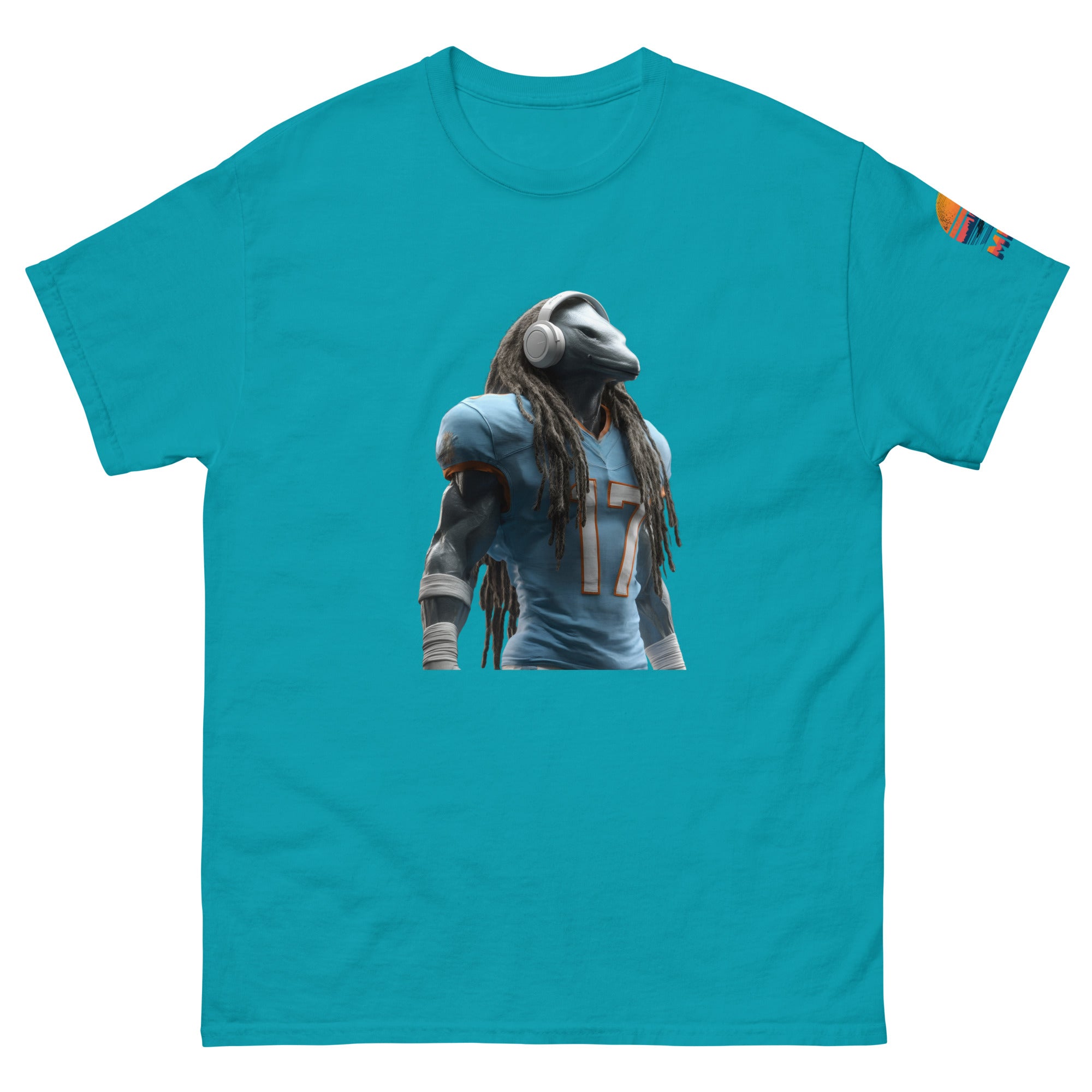 Dolphin 6 M Unisex classic tee Tropical Blue