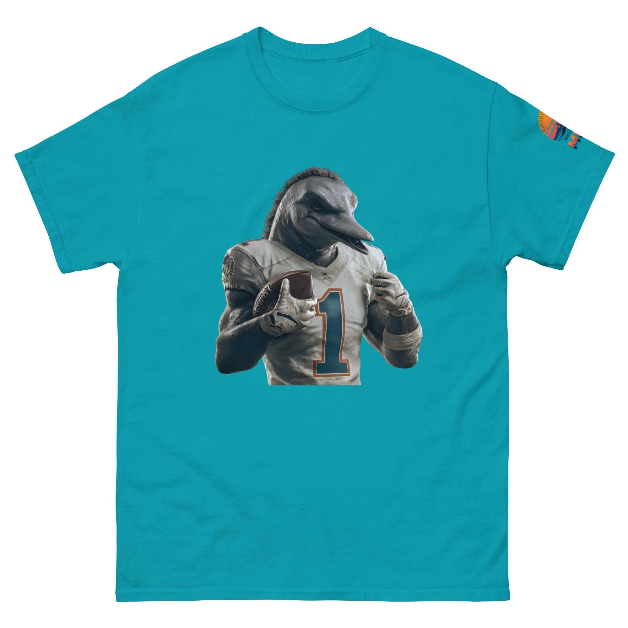 Dolphin 8 M Unisex classic tee Tropical Blue