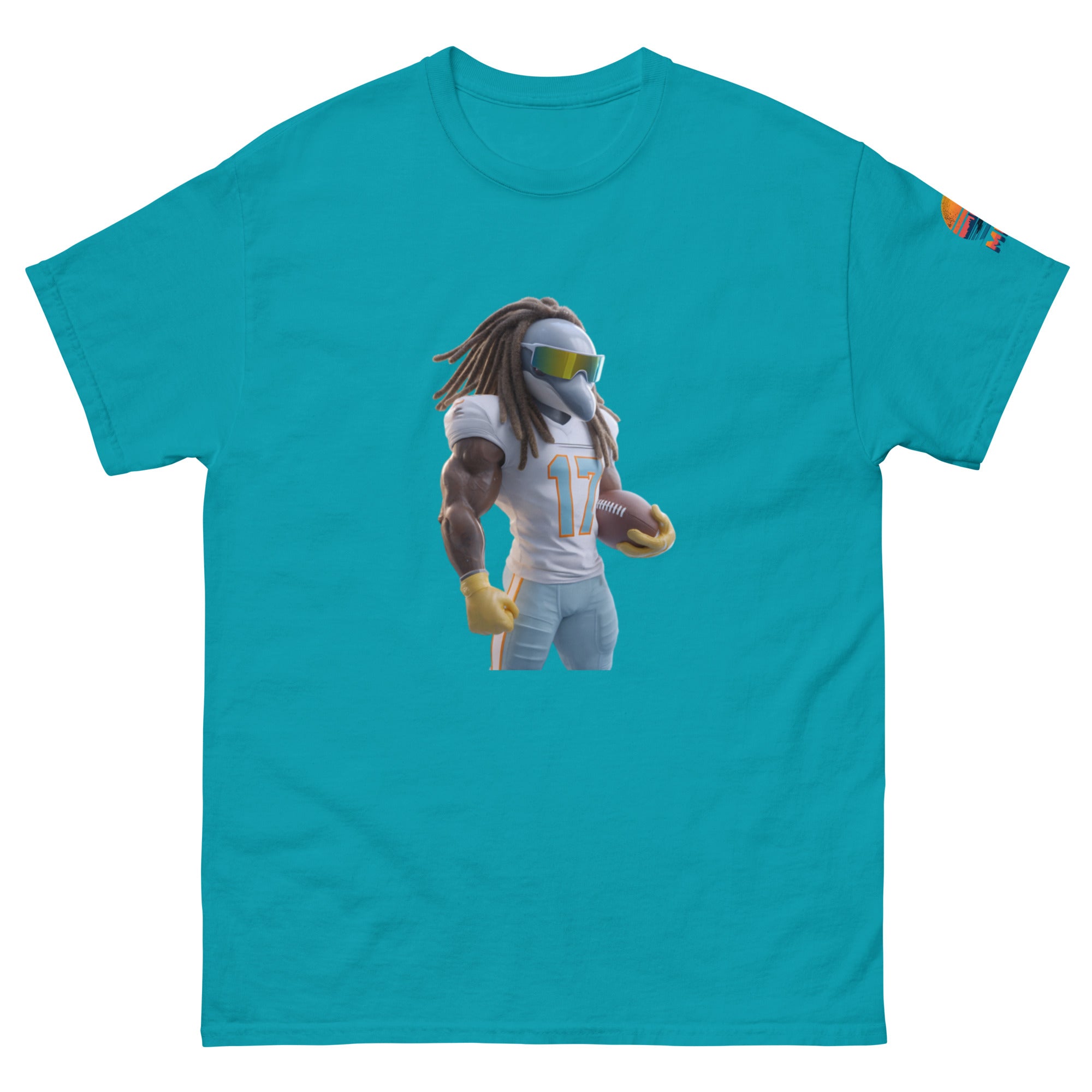 Dolphin 11 M Unisex classic tee Tropical Blue