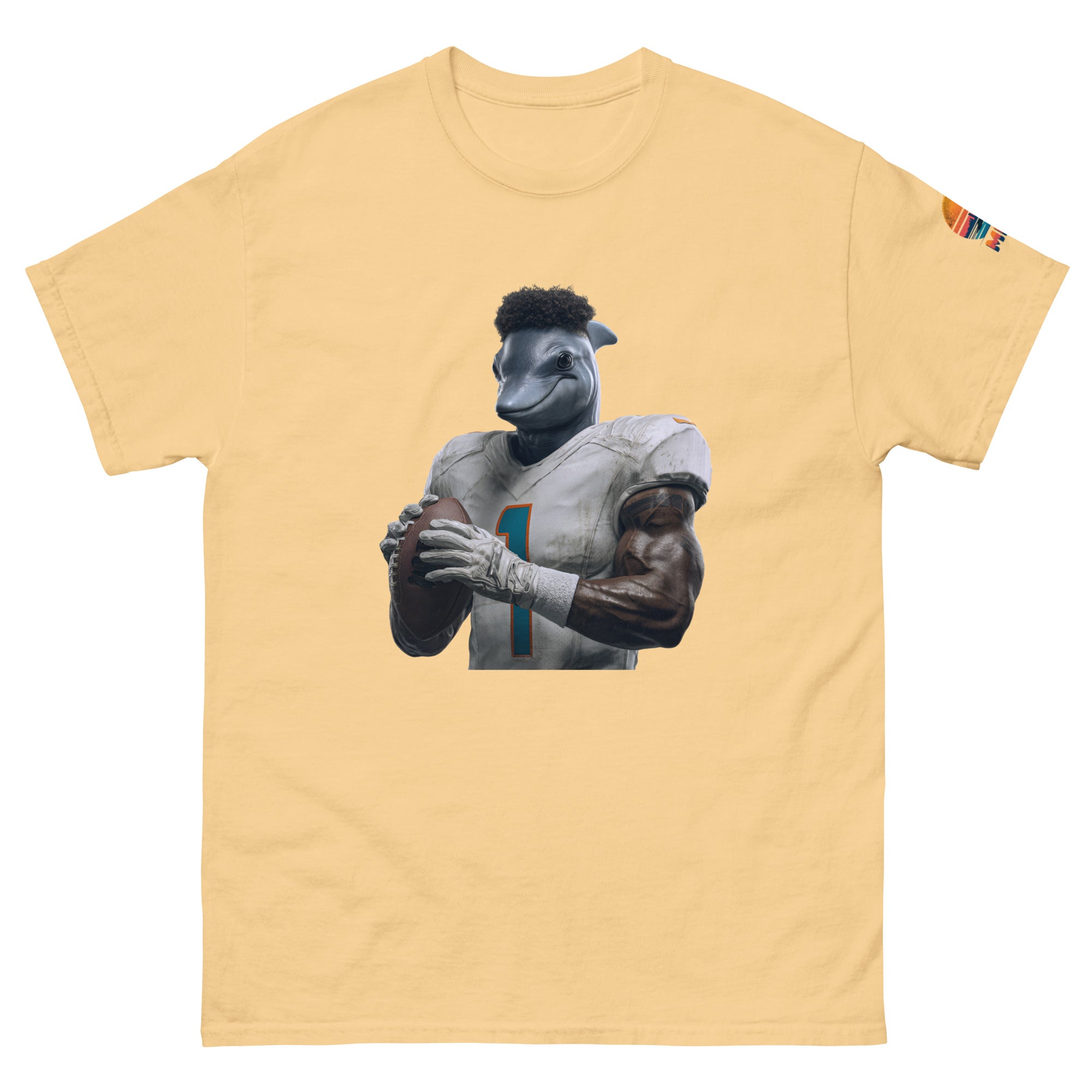 Dolphin 7 M Unisex classic tee Yellow Haze
