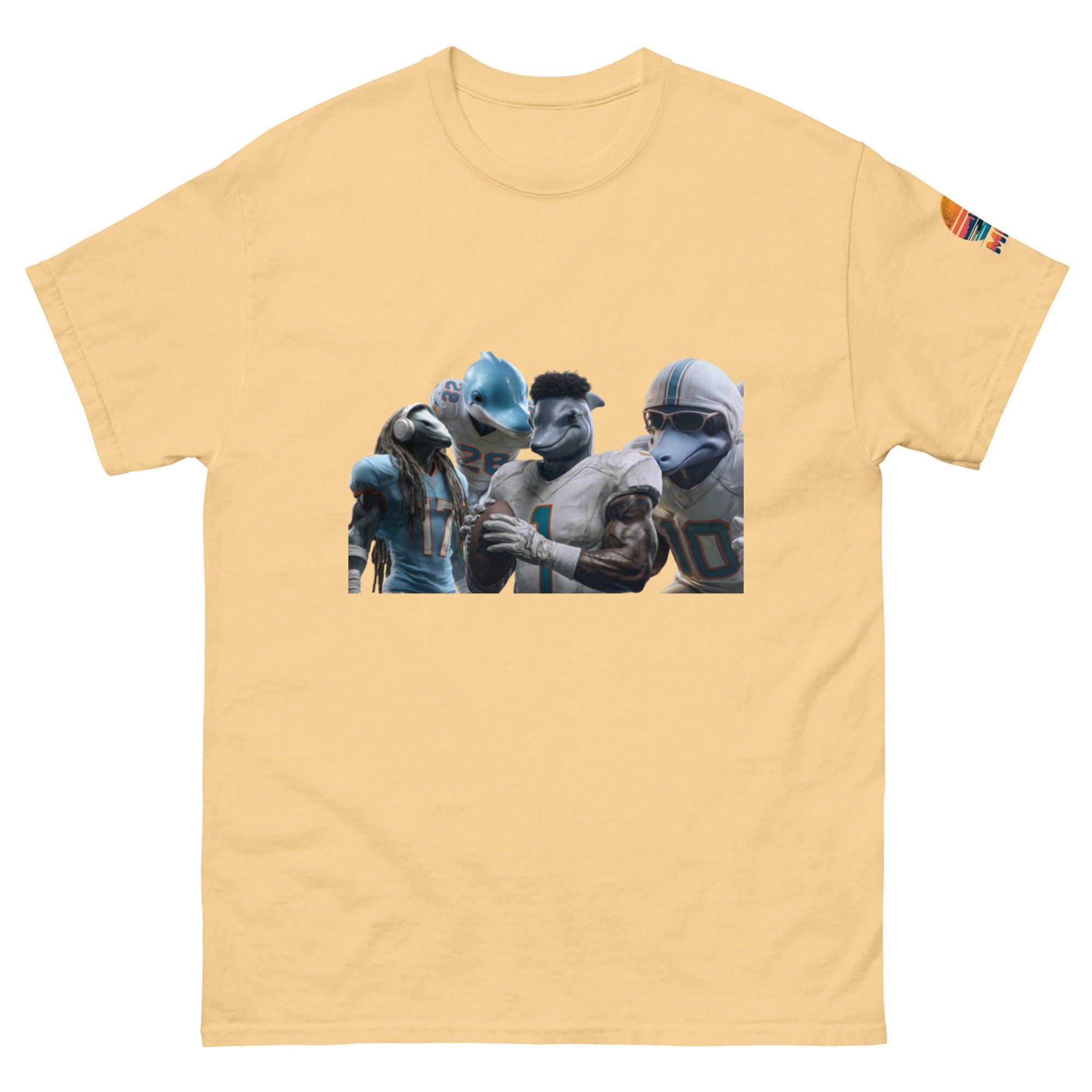 Dolphin 12 M Unisex classic tee Yellow Haze