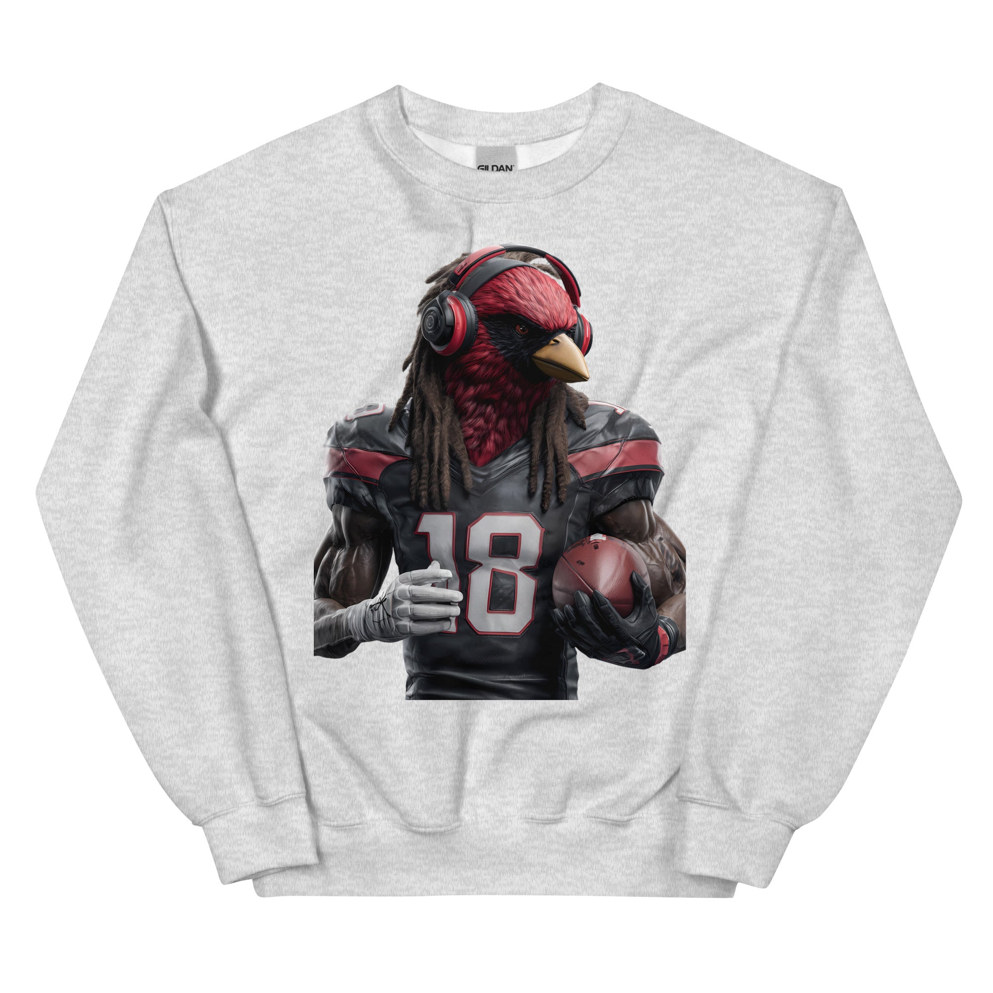 Cardinal 8 men Unisex Sweatshirt Ash