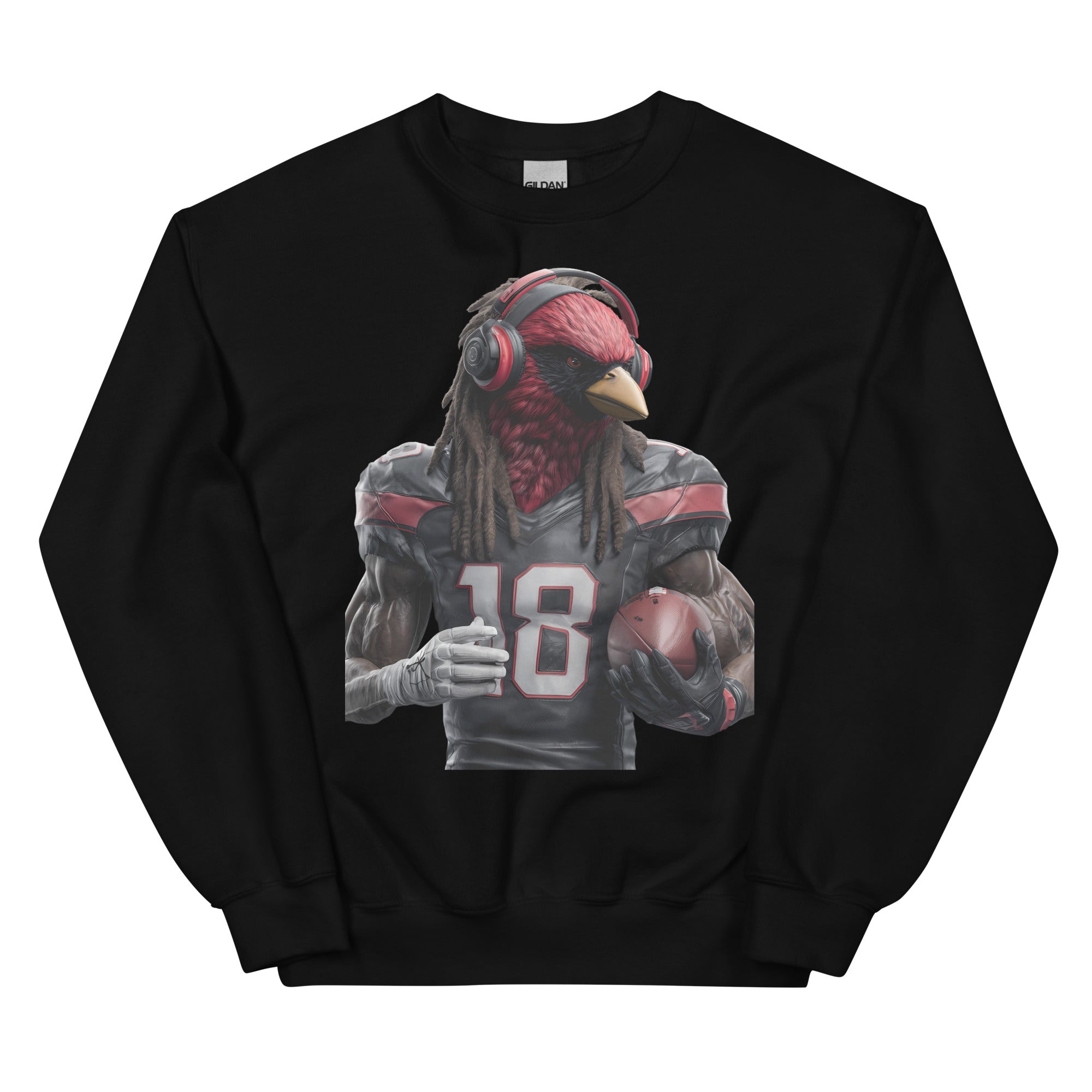 Cardinal 8 men Unisex Sweatshirt Black