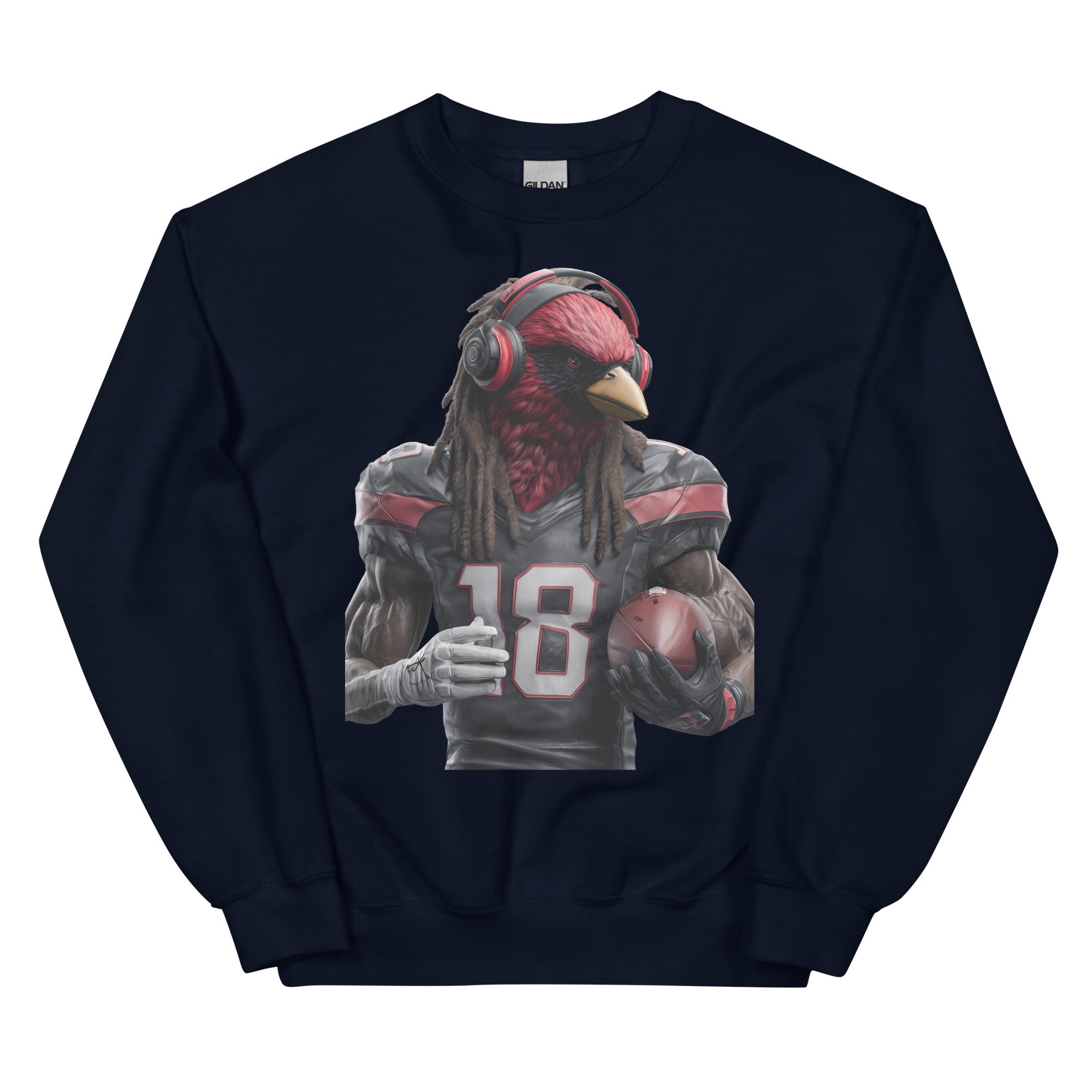 Cardinal 8 men Unisex Sweatshirt Navy