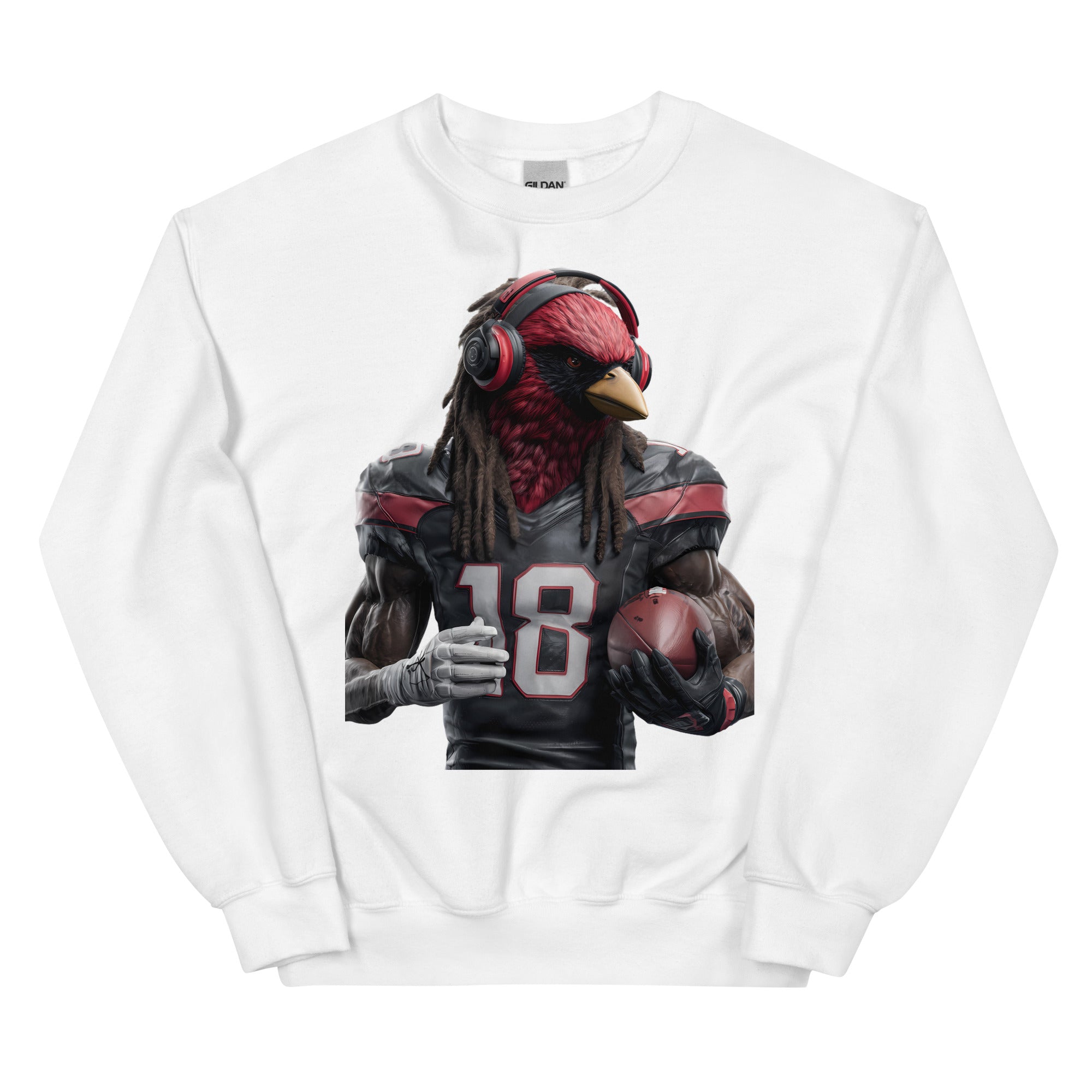 Cardinal 8 men Unisex Sweatshirt White