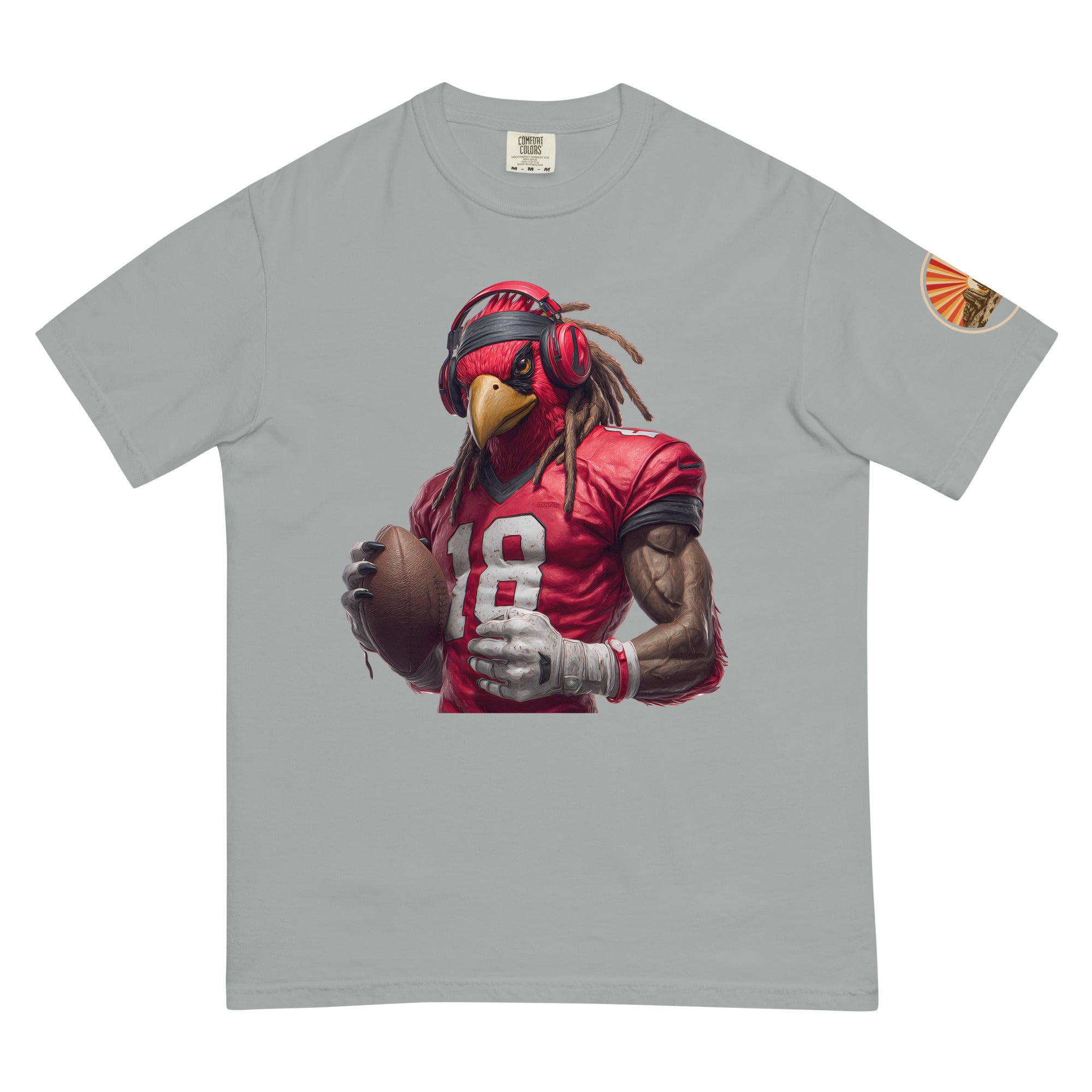 Cardinal 4 Men Unisex garment-dyed heavyweight t-shirt Granite