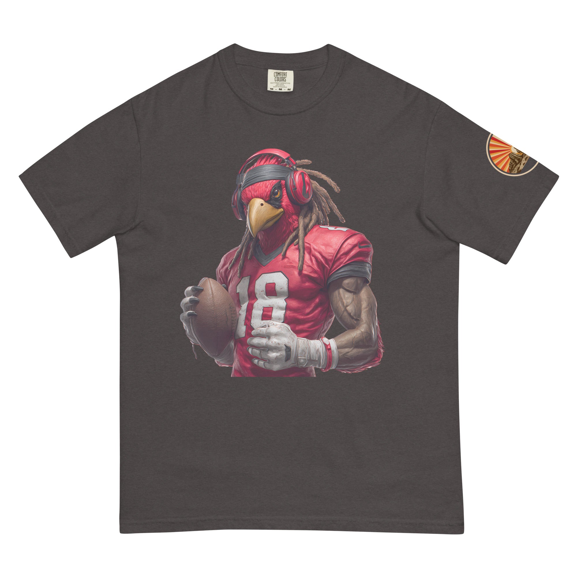 Cardinal 4 Men Unisex garment-dyed heavyweight t-shirt Graphite