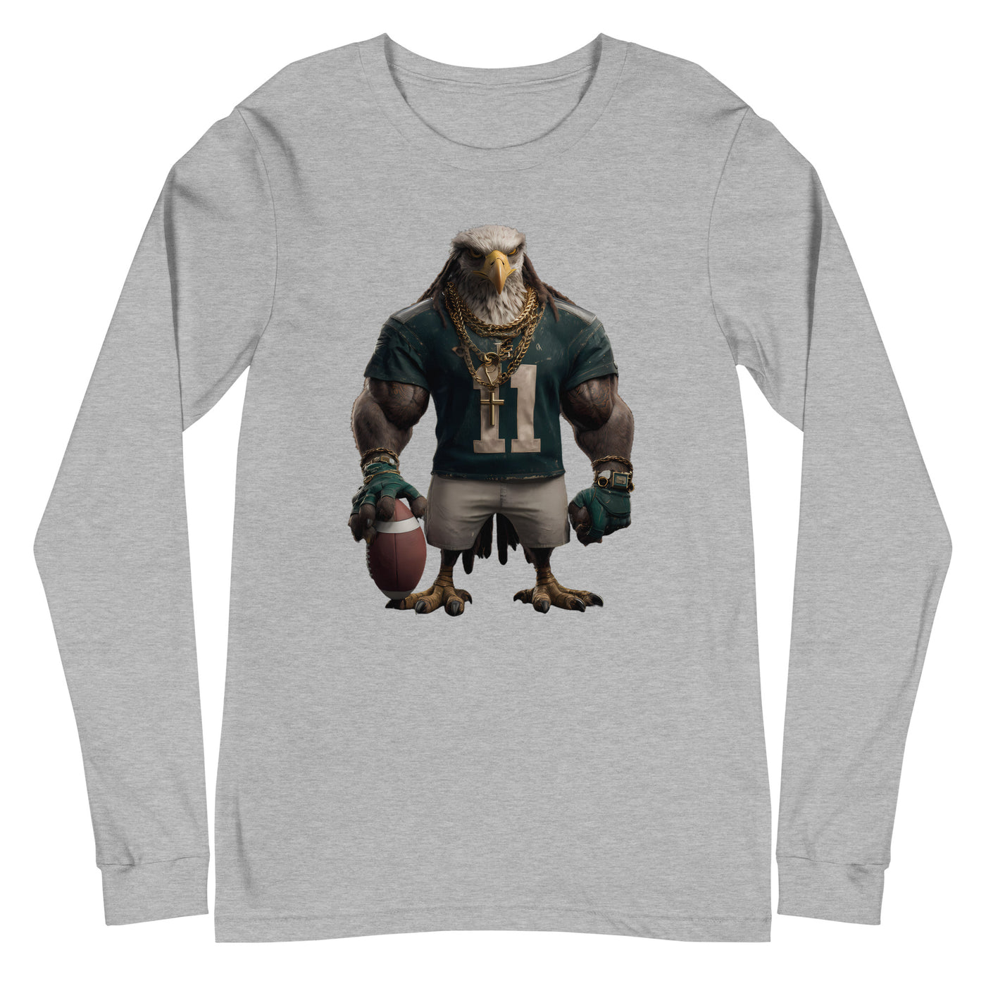 Eagle 8 M Unisex Long Sleeve Tee Athletic Heather