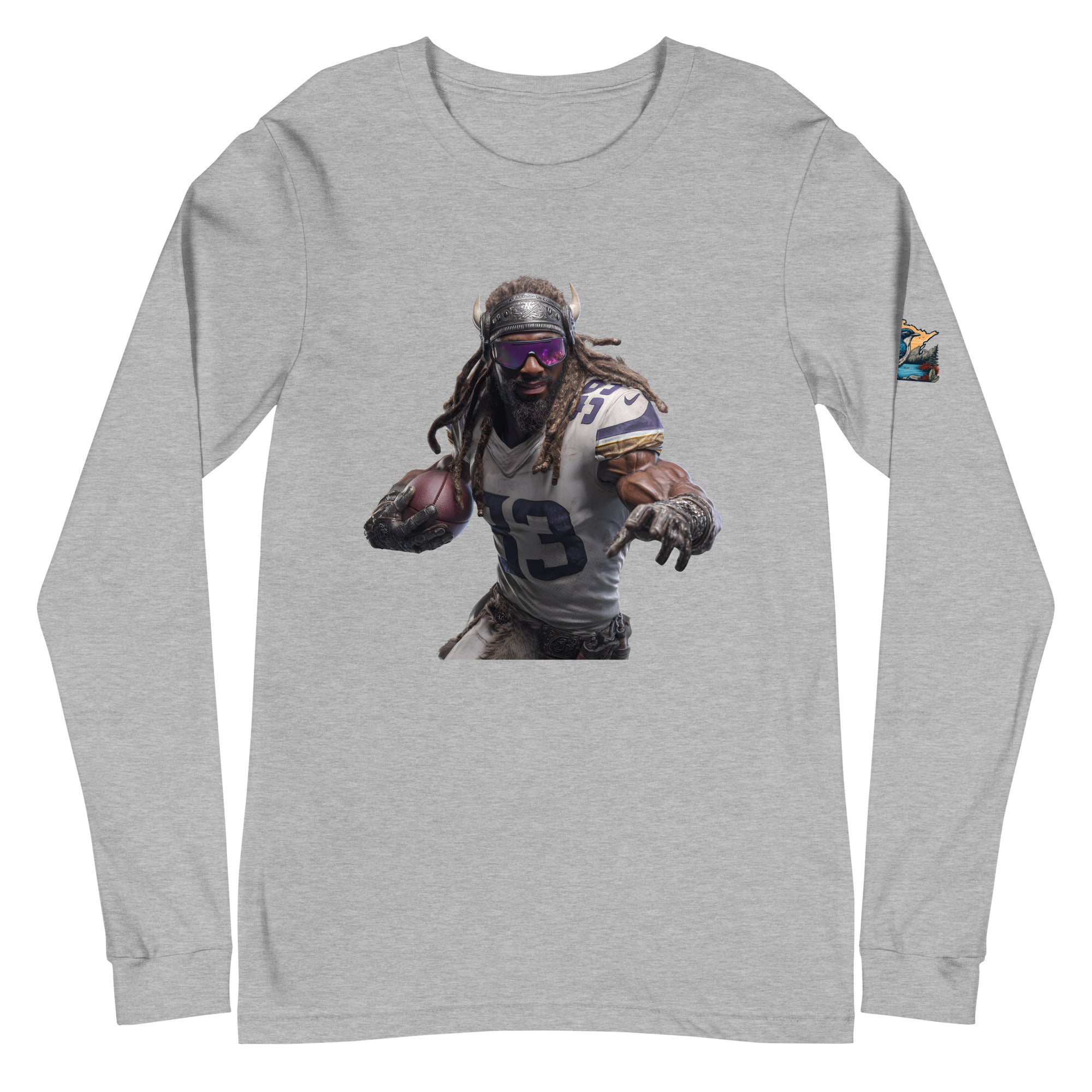 Viking 3 M Unisex Long Sleeve Tee Athletic Heather