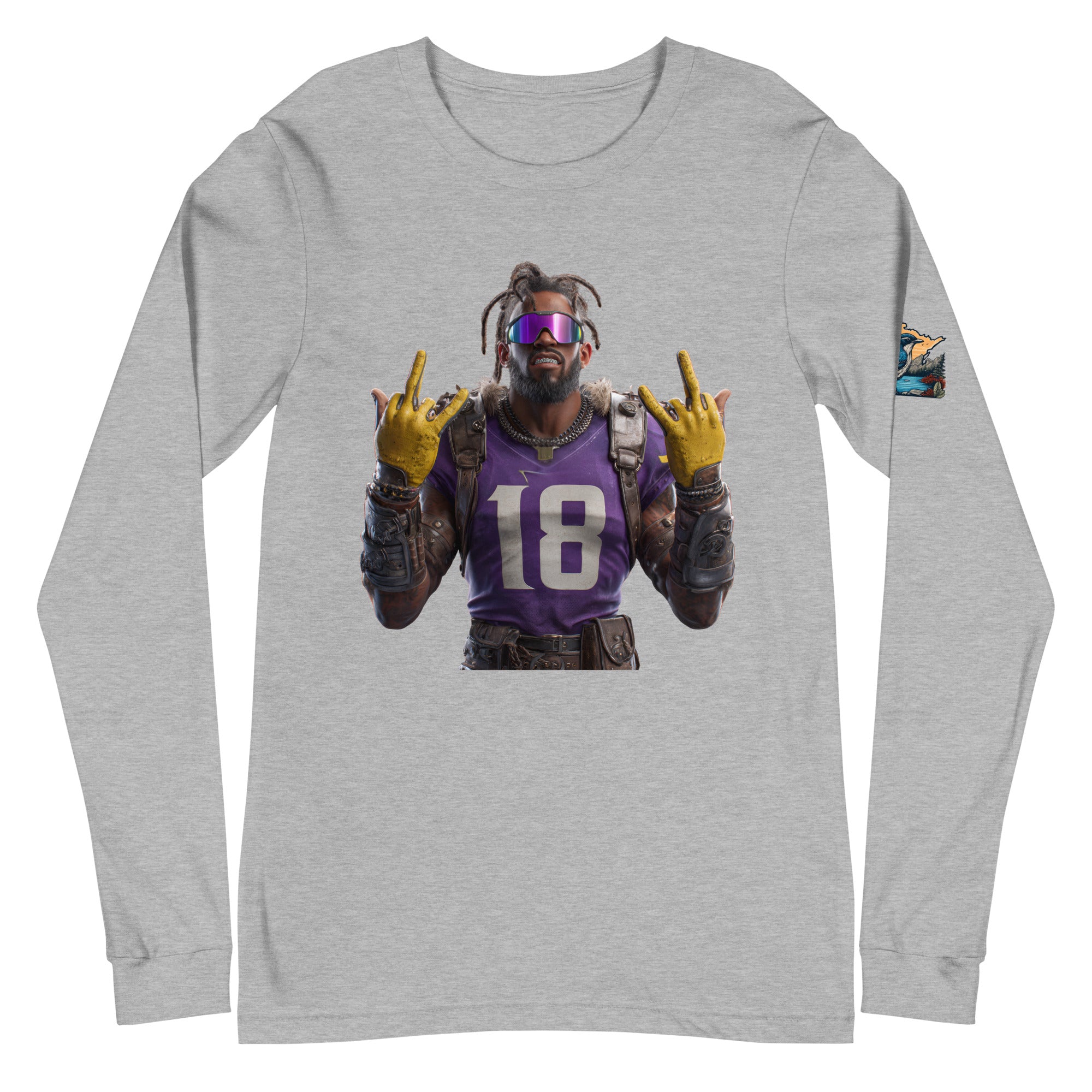 Viking 4 M Unisex Long Sleeve Tee Athletic Heather