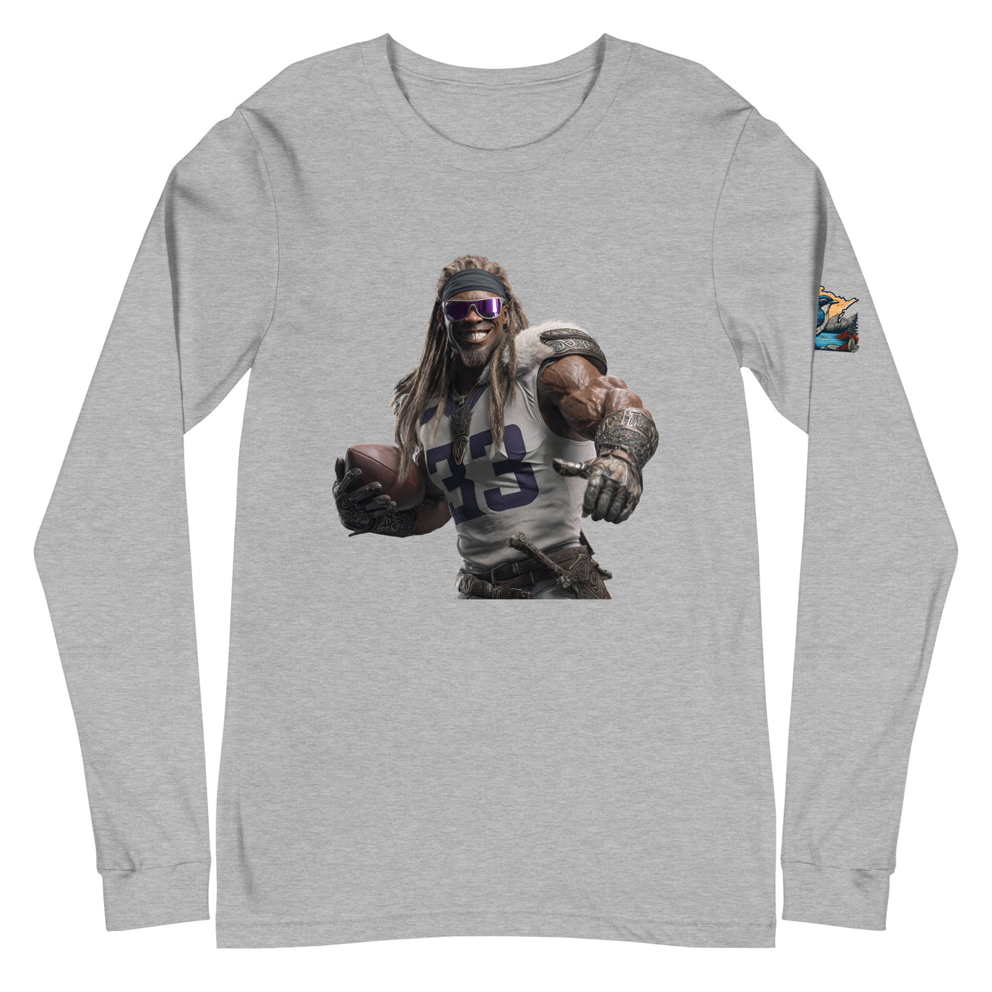 Viking 8 M Unisex Long Sleeve Tee Athletic Heather