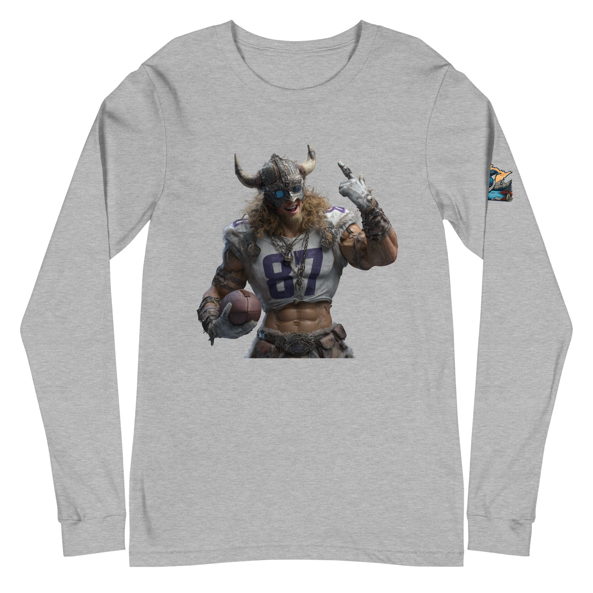 Viking 10 M Unisex Long Sleeve Tee Athletic Heather