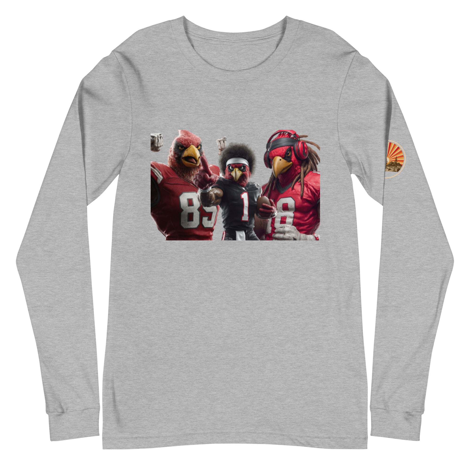 Cardinal 13 M Unisex Long Sleeve Tee Athletic Heather