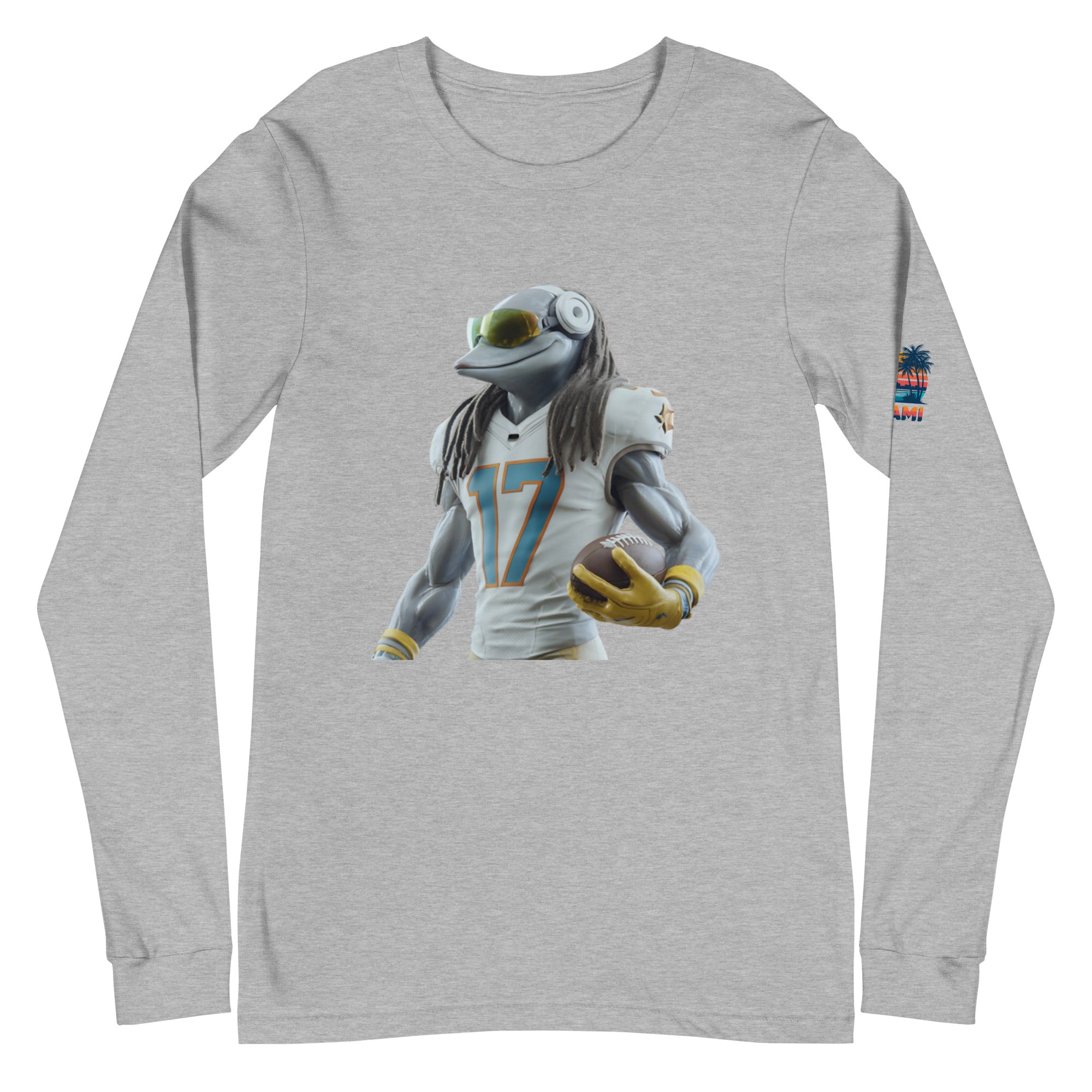 Dolphin 5 M Unisex Long Sleeve Tee Athletic Heather