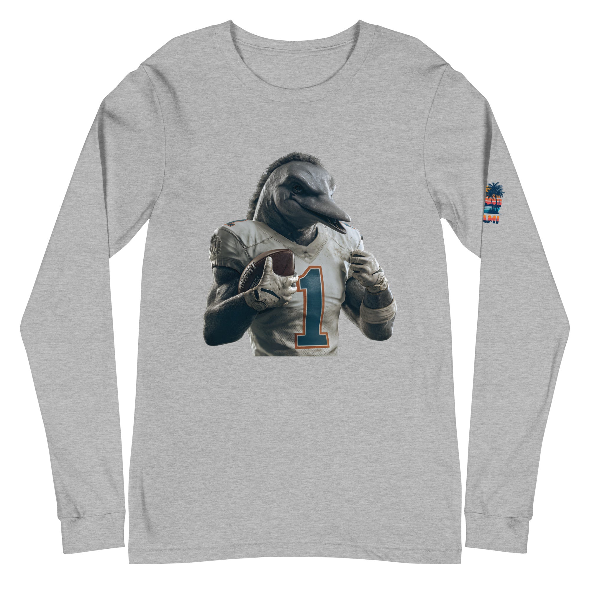 Dolphin 8 m Unisex Long Sleeve Tee Athletic Heather