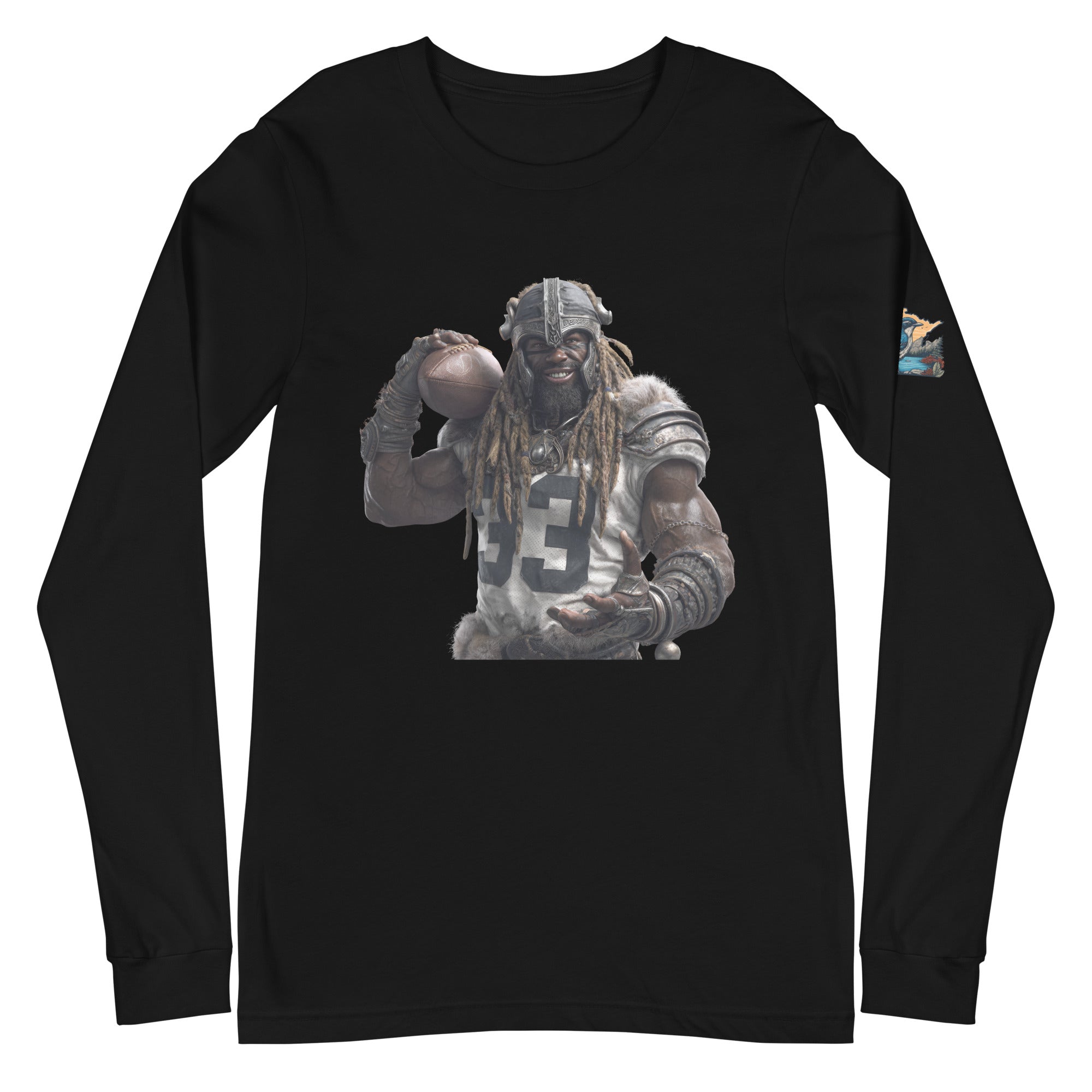 Viking 9 M Unisex Long Sleeve Tee Black