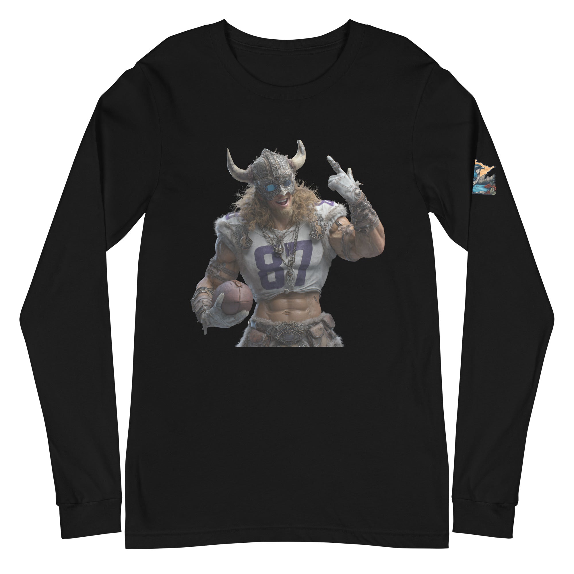 Viking 10 M Unisex Long Sleeve Tee Black