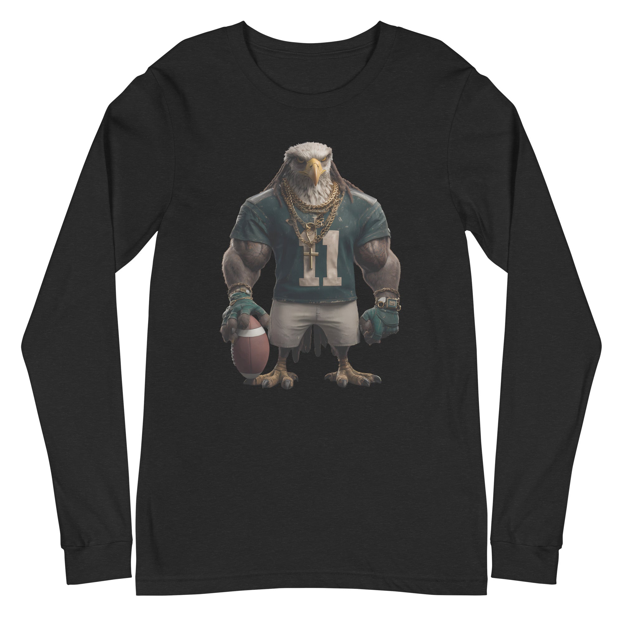Eagle 8 M Unisex Long Sleeve Tee Black Heather