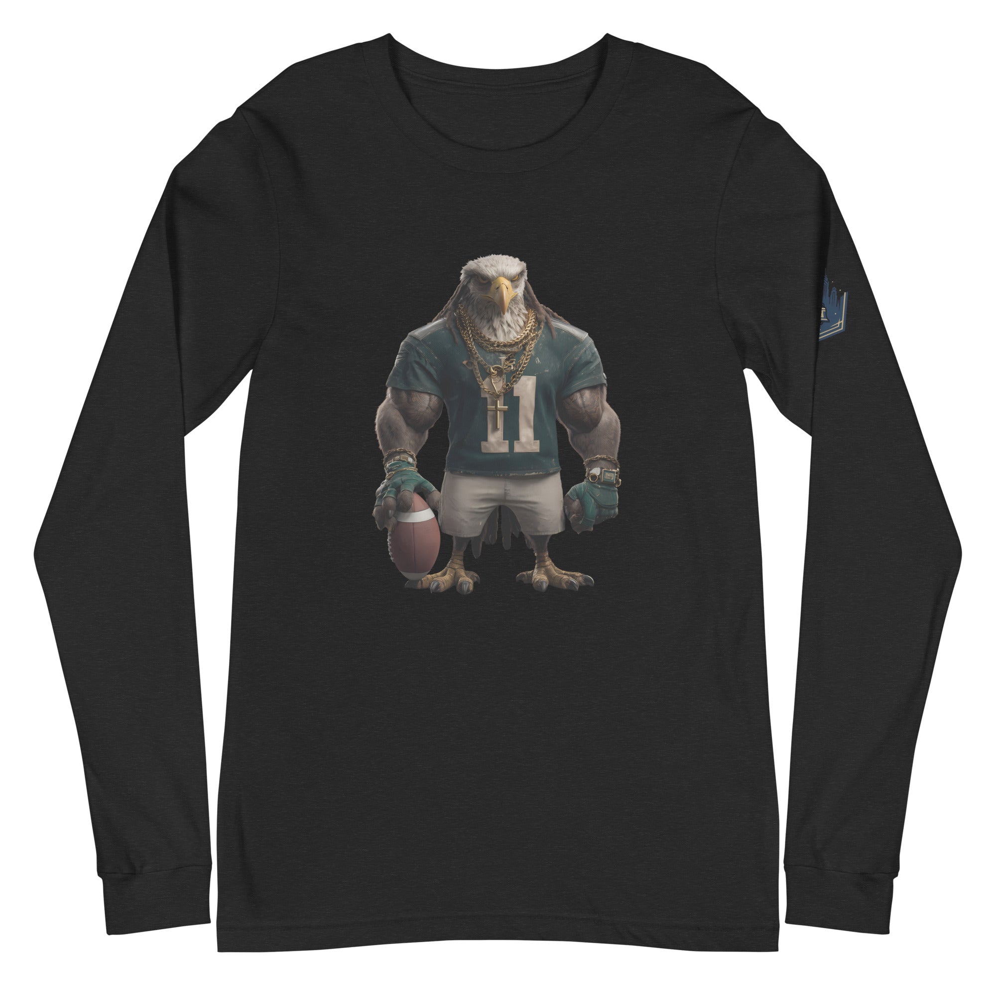 Eagle 8 W Unisex Long Sleeve Tee Black Heather