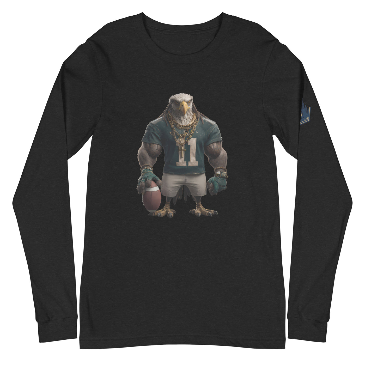 Eagle 8 W Unisex Long Sleeve Tee Black Heather
