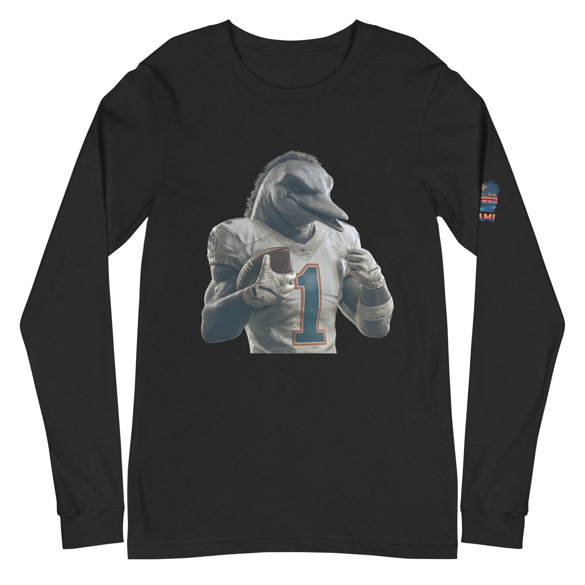 Dolphin 8 m Unisex Long Sleeve Tee Black Heather