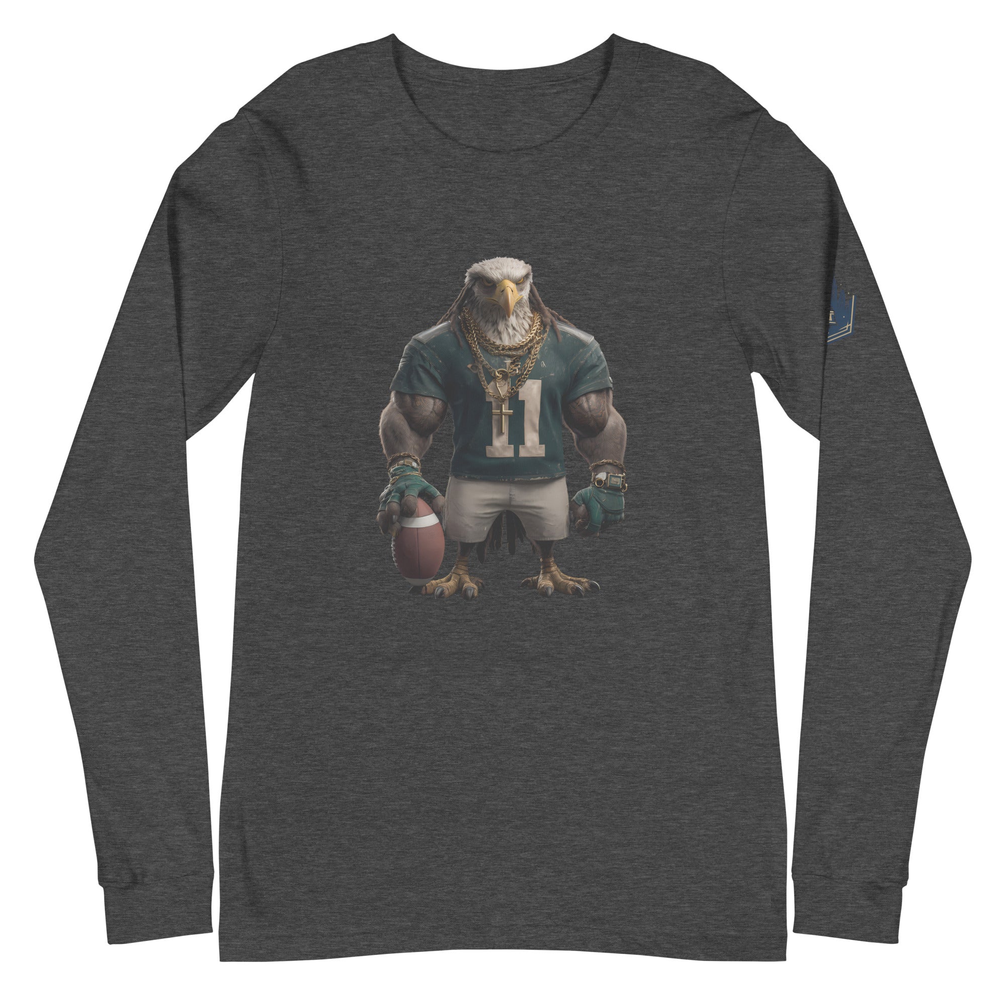 Eagle 8 W Unisex Long Sleeve Tee Dark Grey Heather