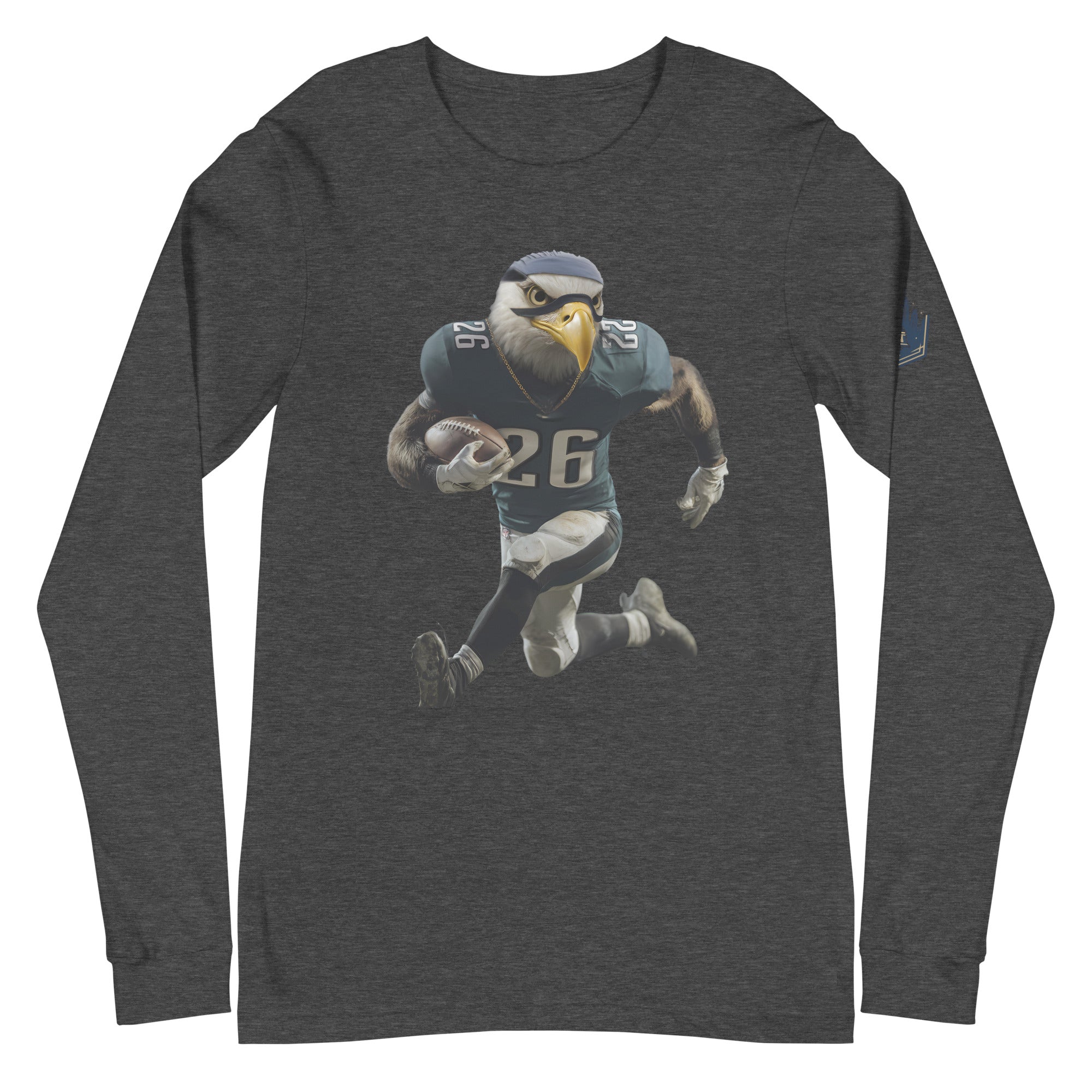 Eagle 11 M Unisex Long Sleeve Tee Dark Grey Heather