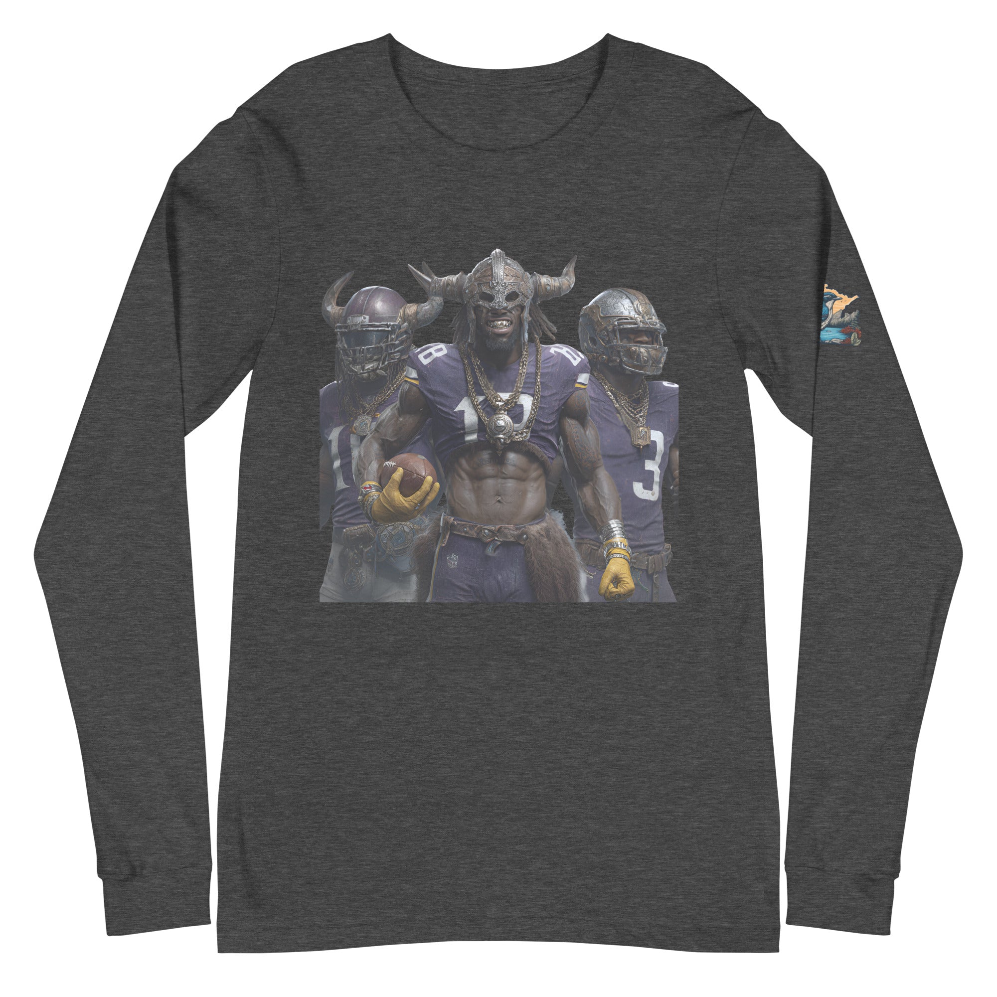 Viking 5 M Unisex Long Sleeve Tee Dark Grey Heather