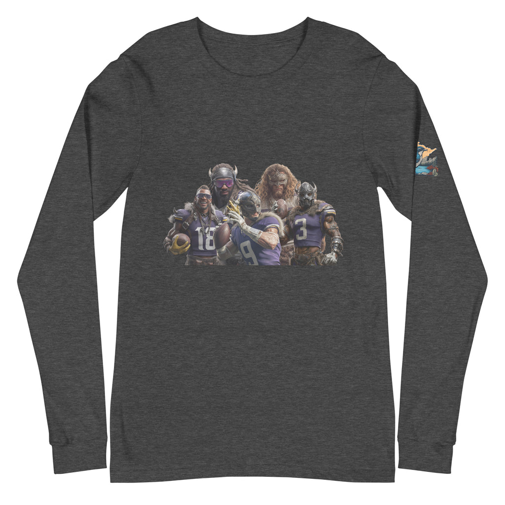 Viking 11 m Unisex Long Sleeve Tee Dark Grey Heather