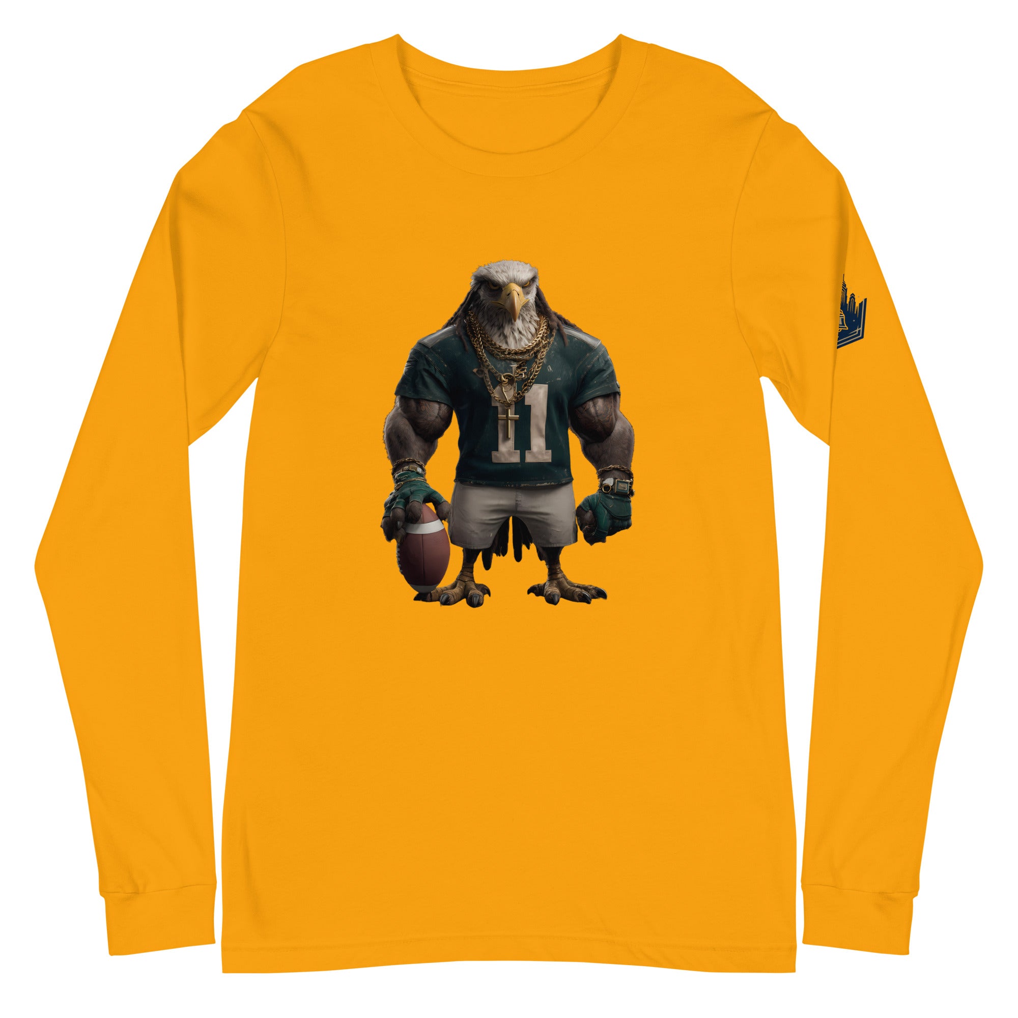 Eagle 8 W Unisex Long Sleeve Tee Gold
