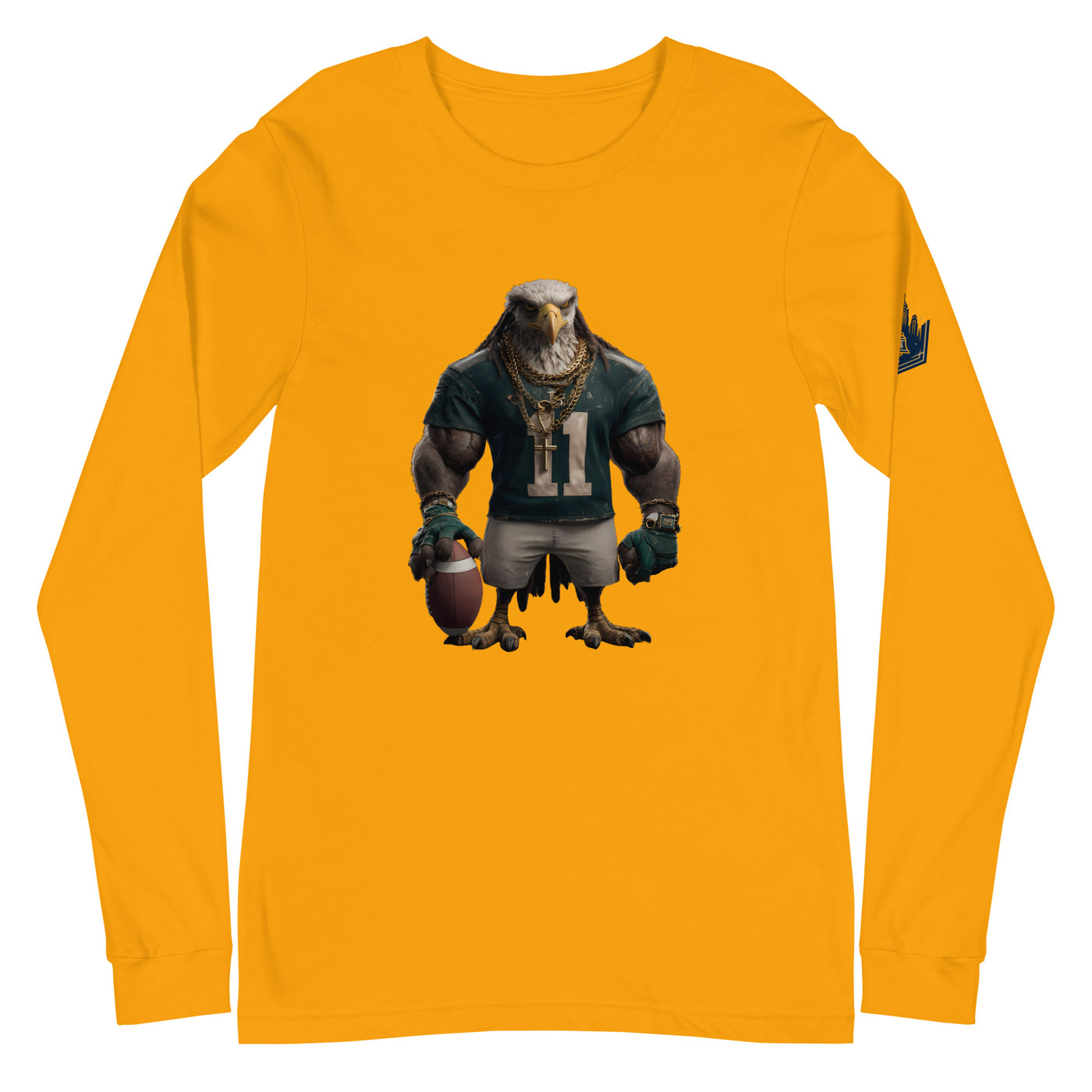 Eagle 8 W Unisex Long Sleeve Tee Gold