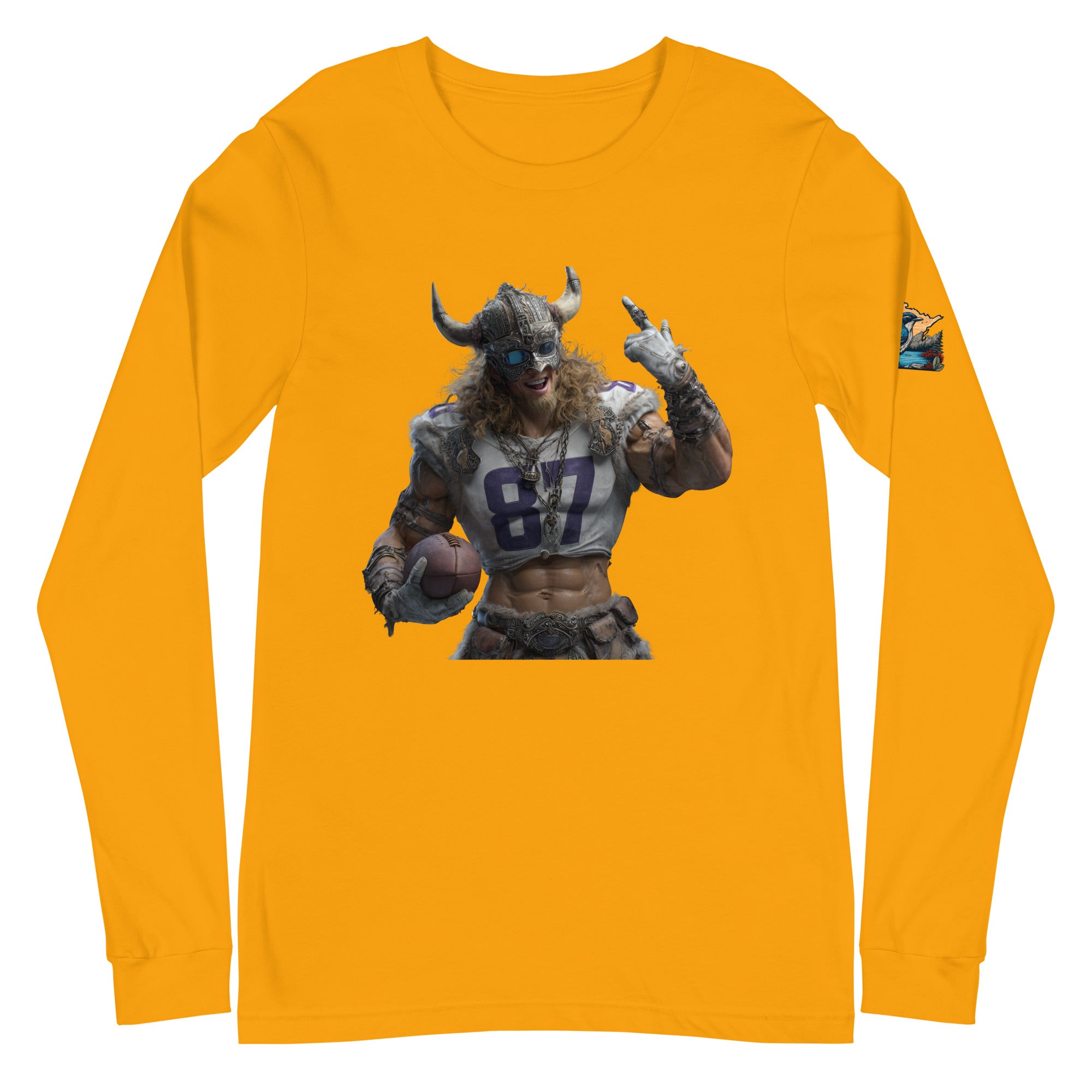 Viking 10 M Unisex Long Sleeve Tee Gold