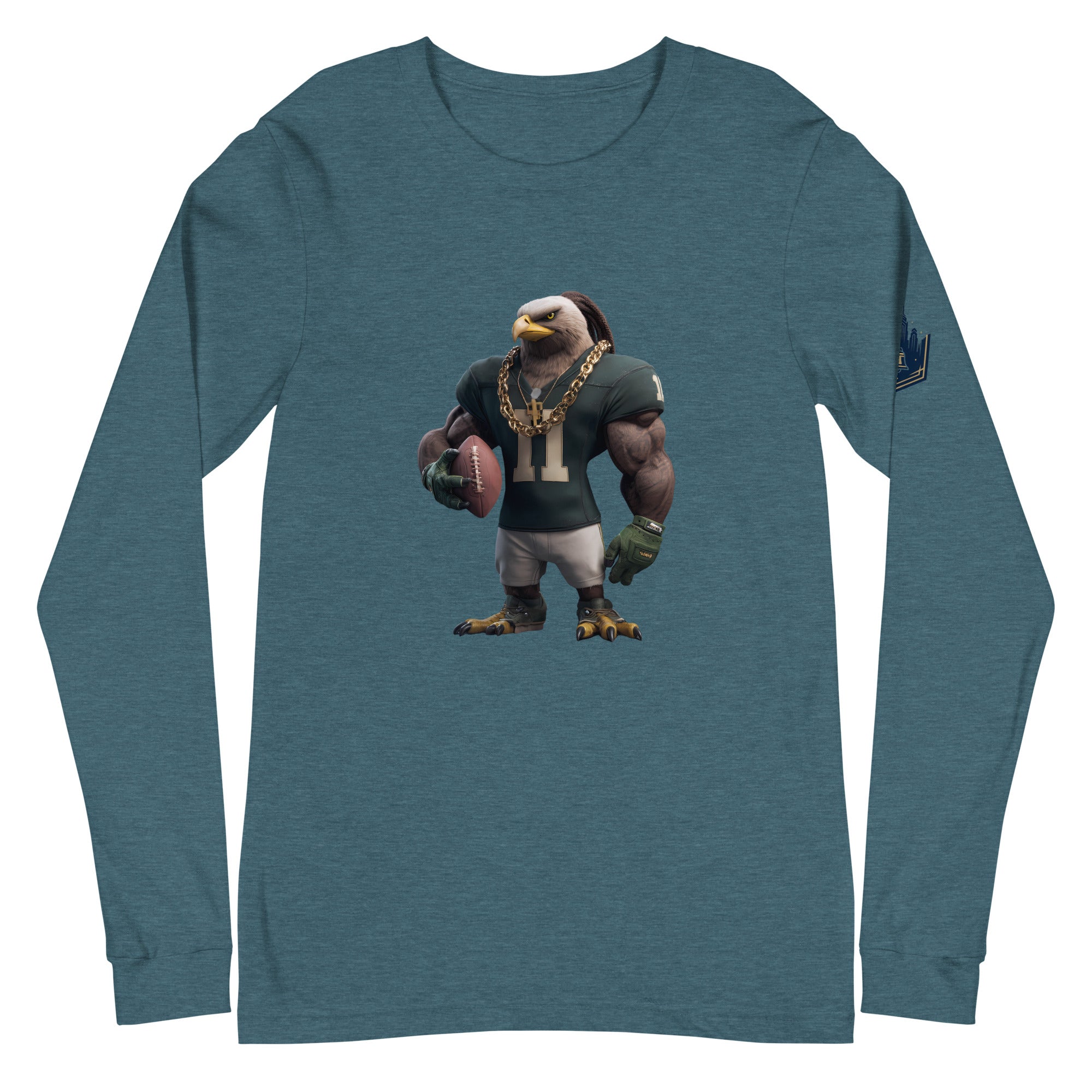 Eagle 5 W Unisex Long Sleeve Tee Heather Deep Teal