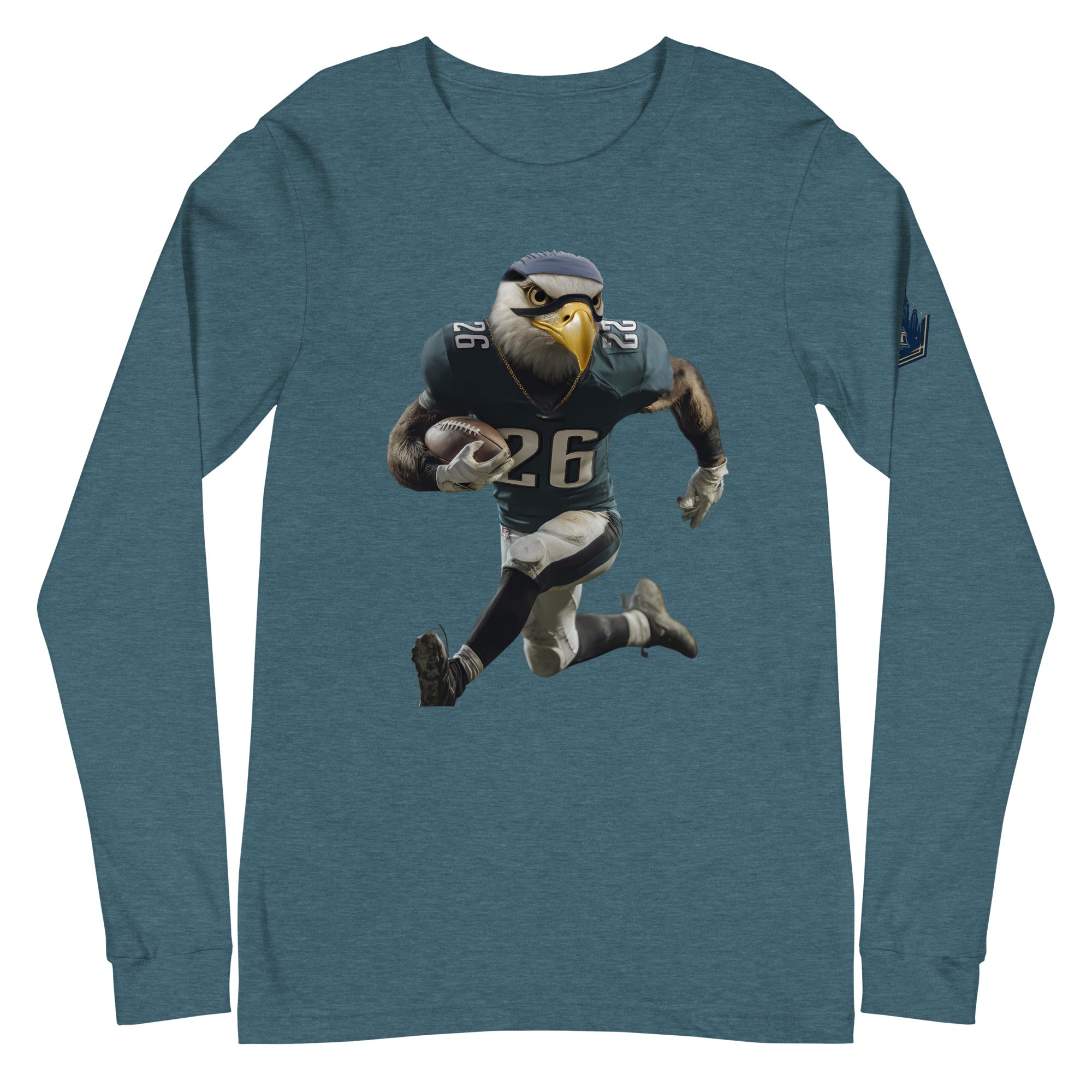 Eagle 11 M Unisex Long Sleeve Tee Heather Deep Teal