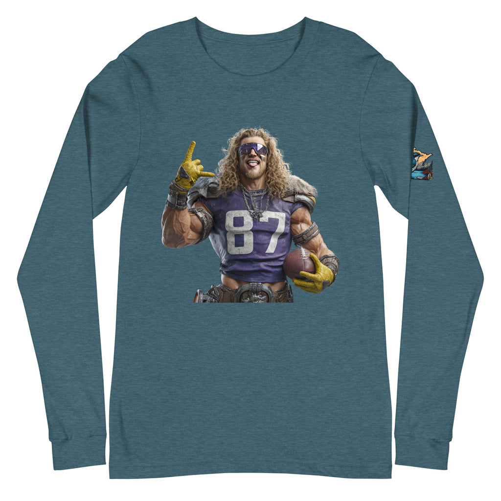 Viking 6 M Unisex Long Sleeve Tee Heather Deep Teal