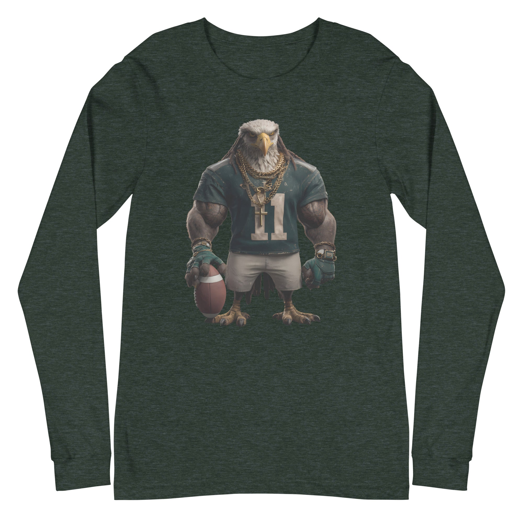 Eagle 8 M Unisex Long Sleeve Tee Heather Forest