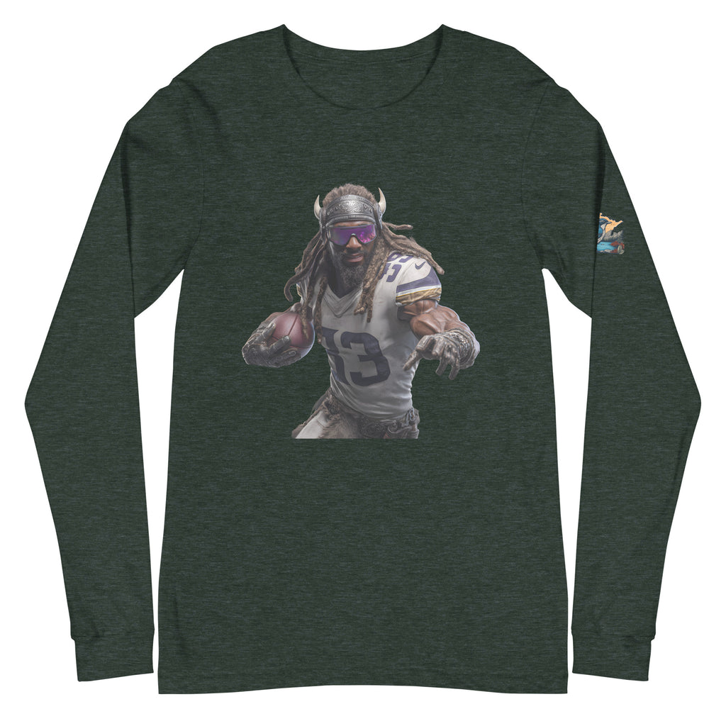 Viking 3 M Unisex Long Sleeve Tee Heather Forest