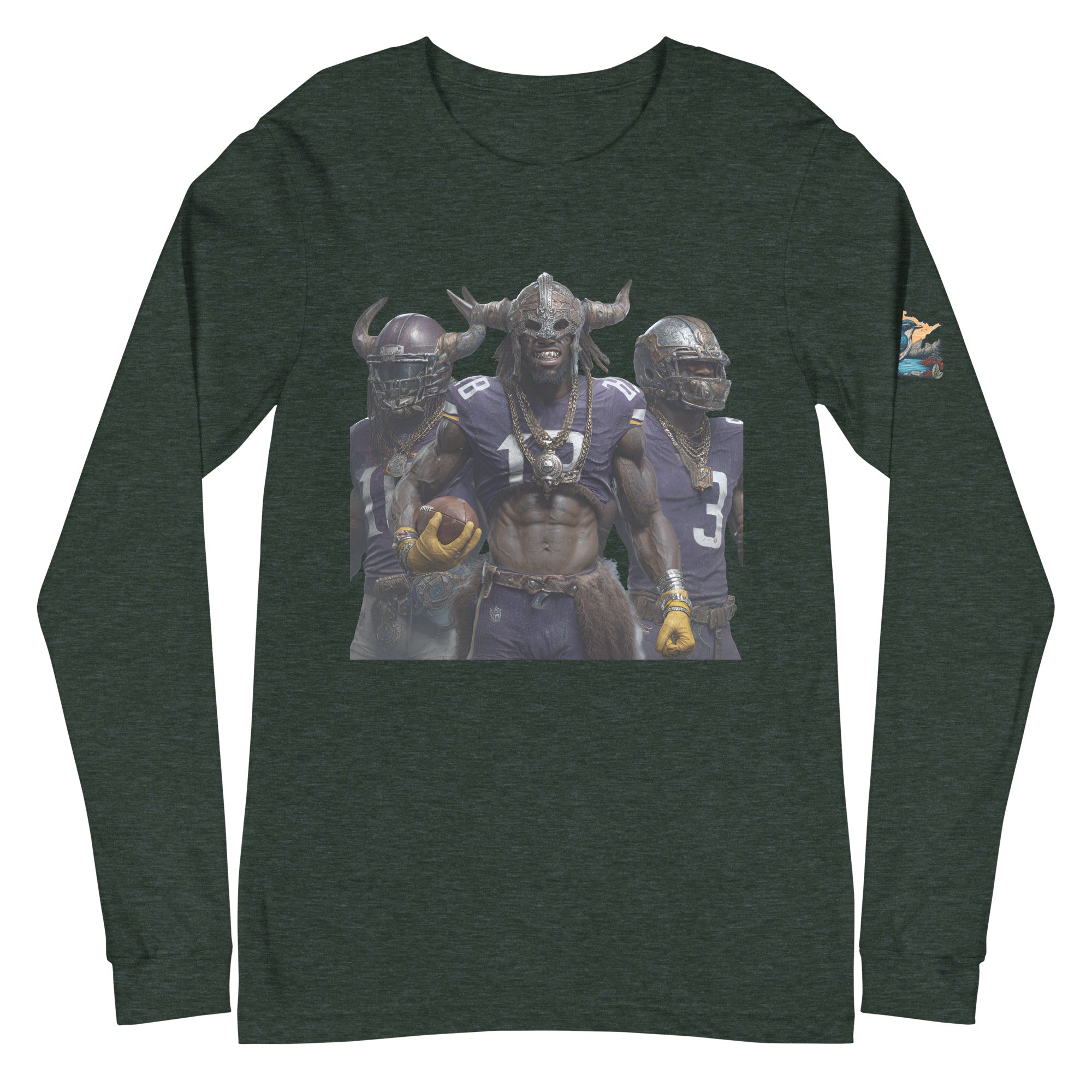 Viking 5 M Unisex Long Sleeve Tee Heather Forest