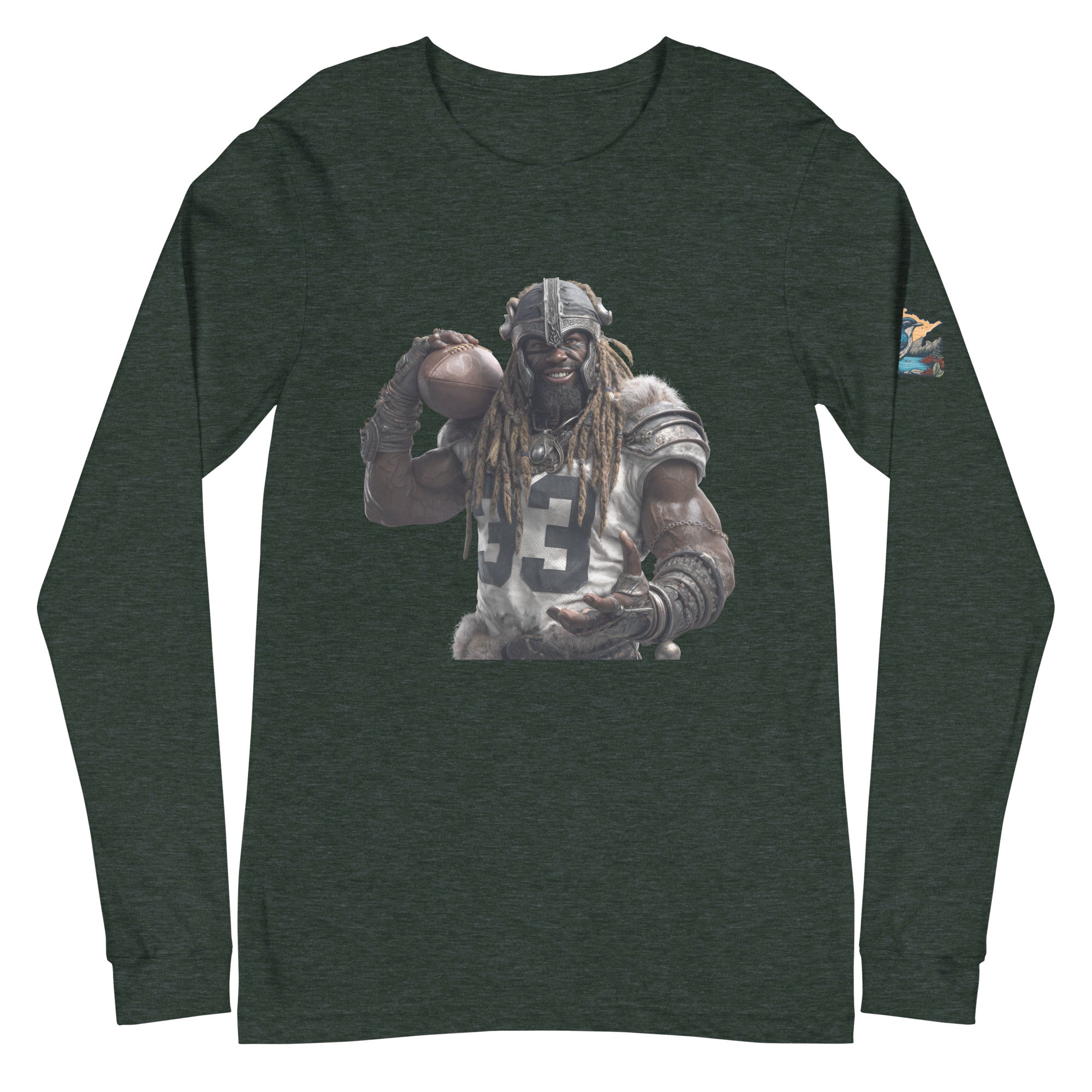 Viking 9 M Unisex Long Sleeve Tee Heather Forest