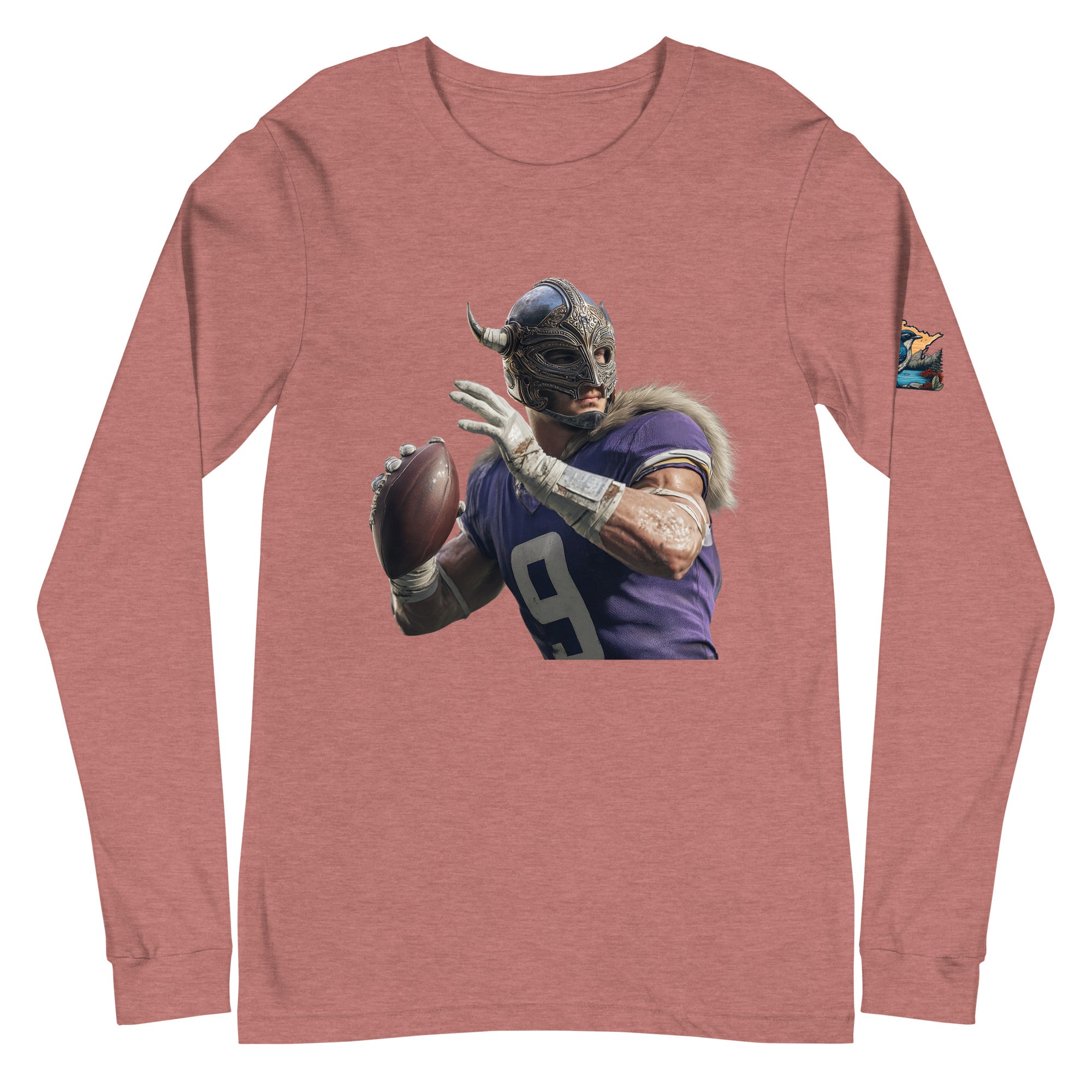 Viking 1 W Unisex Long Sleeve Tee Heather Mauve