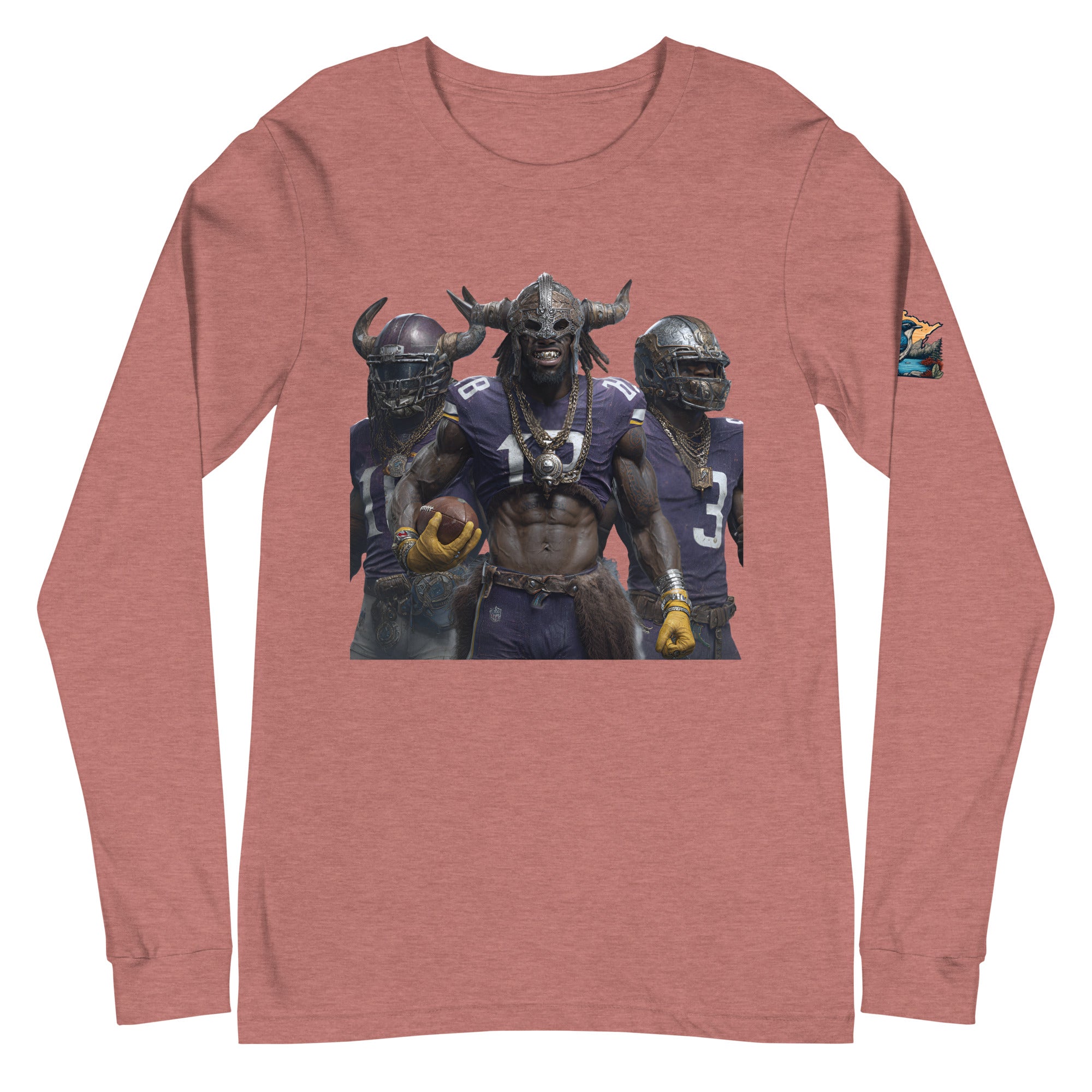 Viking 5 M Unisex Long Sleeve Tee Heather Mauve