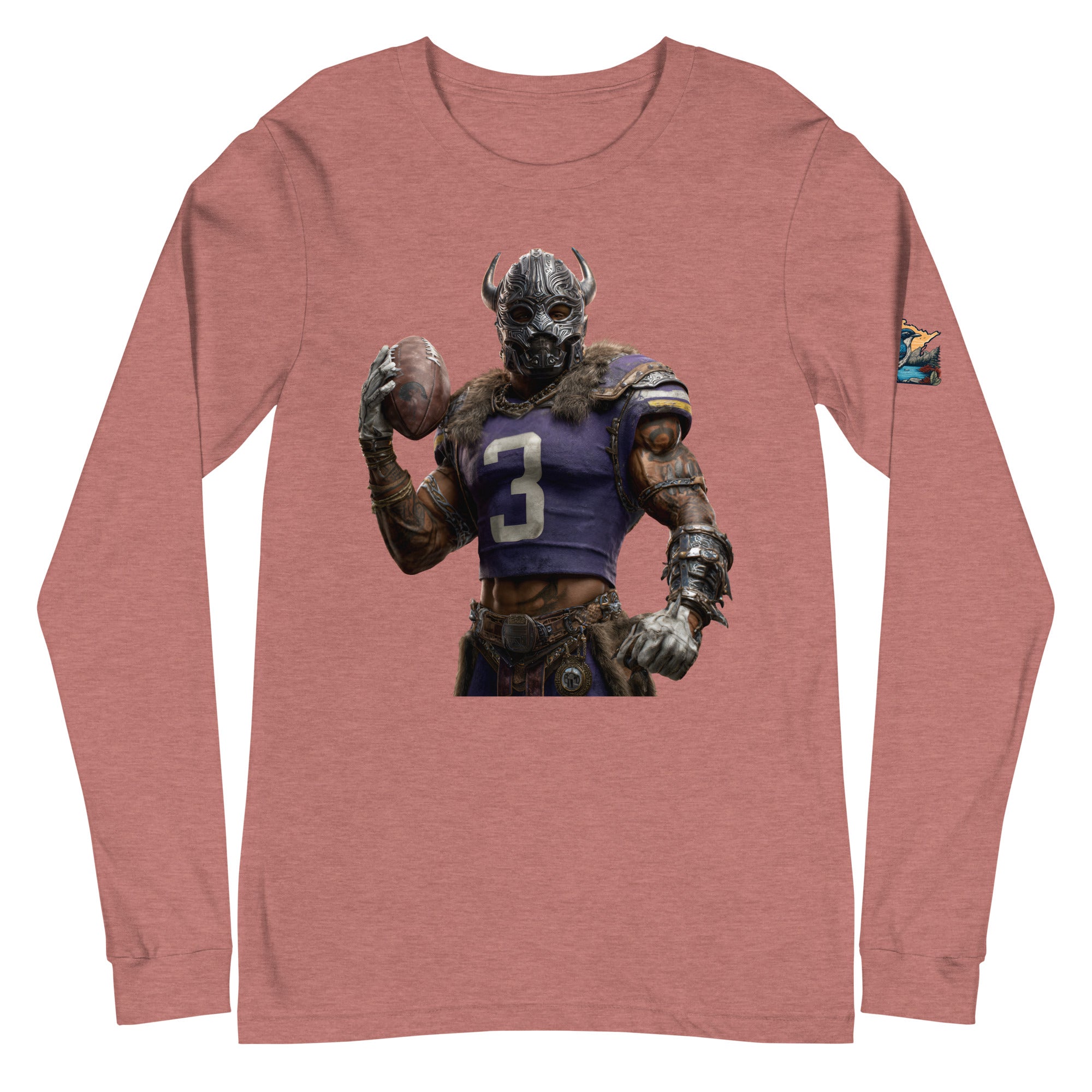 Viking 7 M Unisex Long Sleeve Tee Heather Mauve