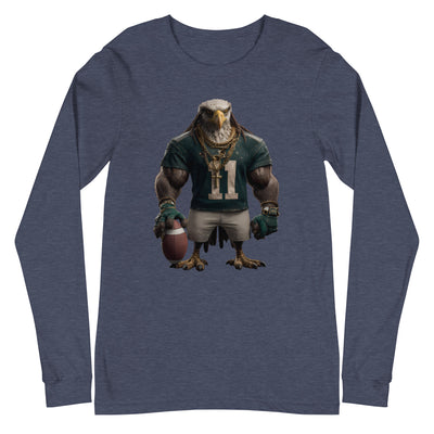 Eagle 8 M Unisex Long Sleeve Tee Heather Navy