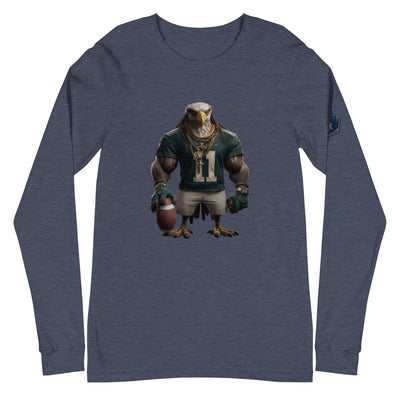 Eagle 8 W Unisex Long Sleeve Tee Heather Navy