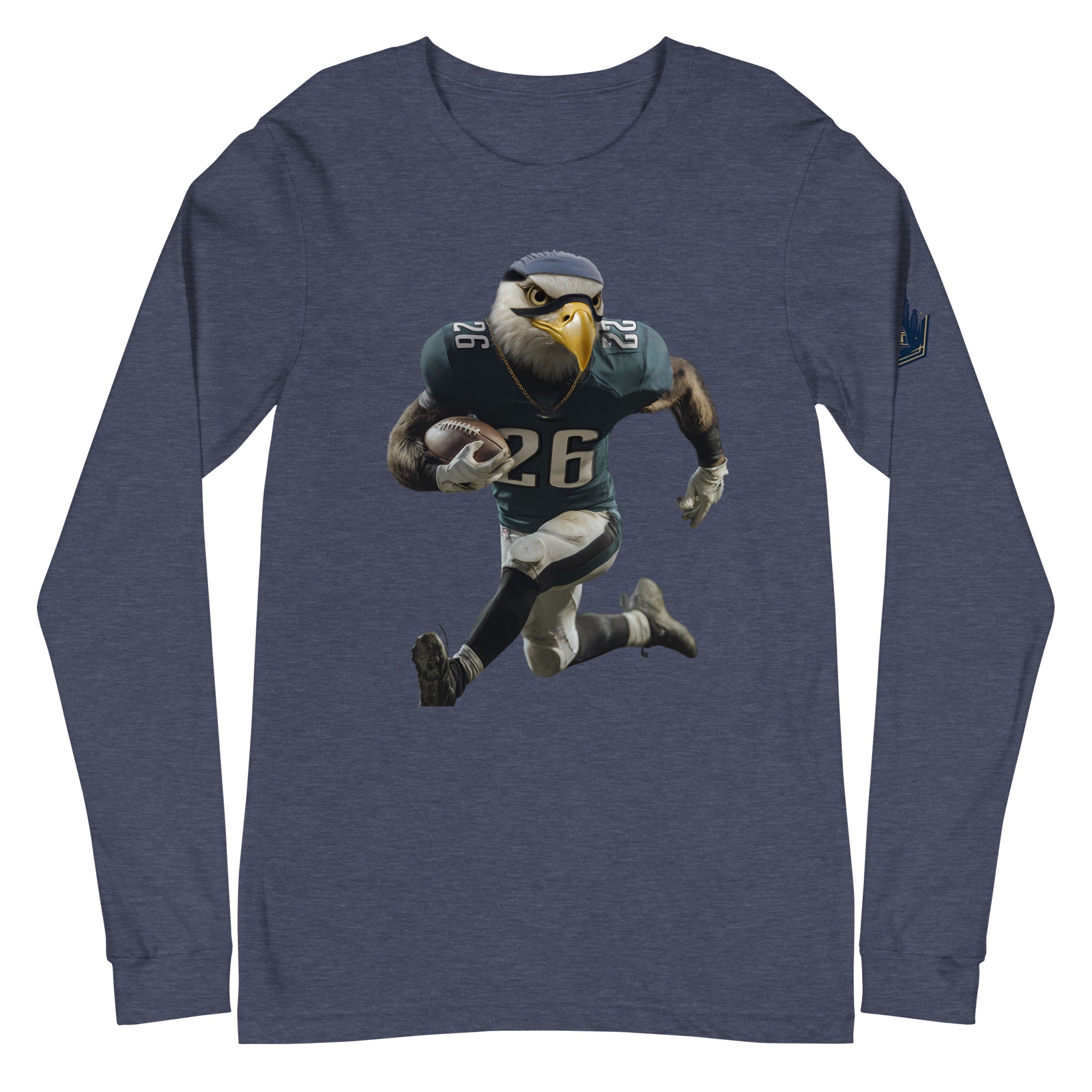 Eagle 11 M Unisex Long Sleeve Tee Heather Navy
